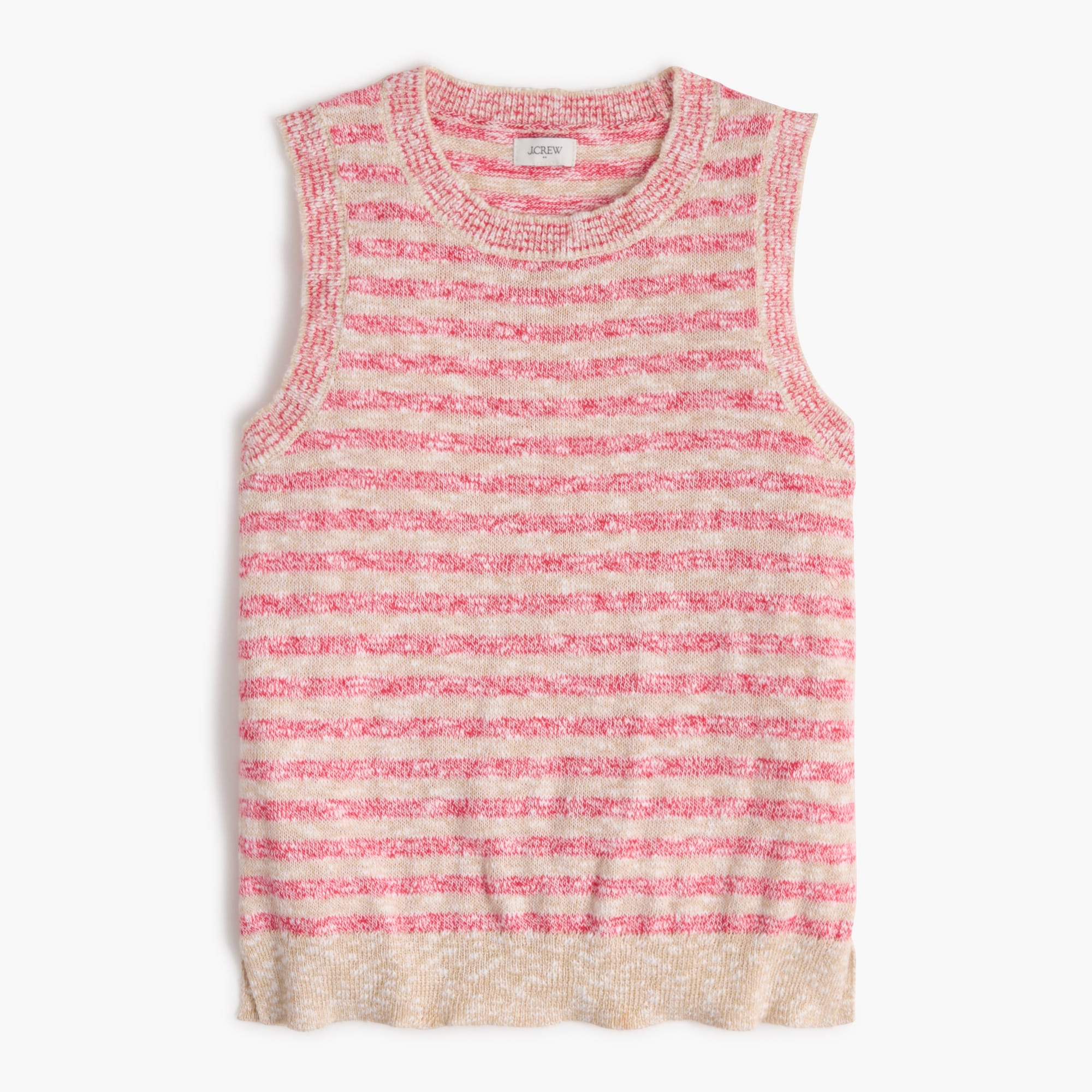 Striped beach sweater-tank