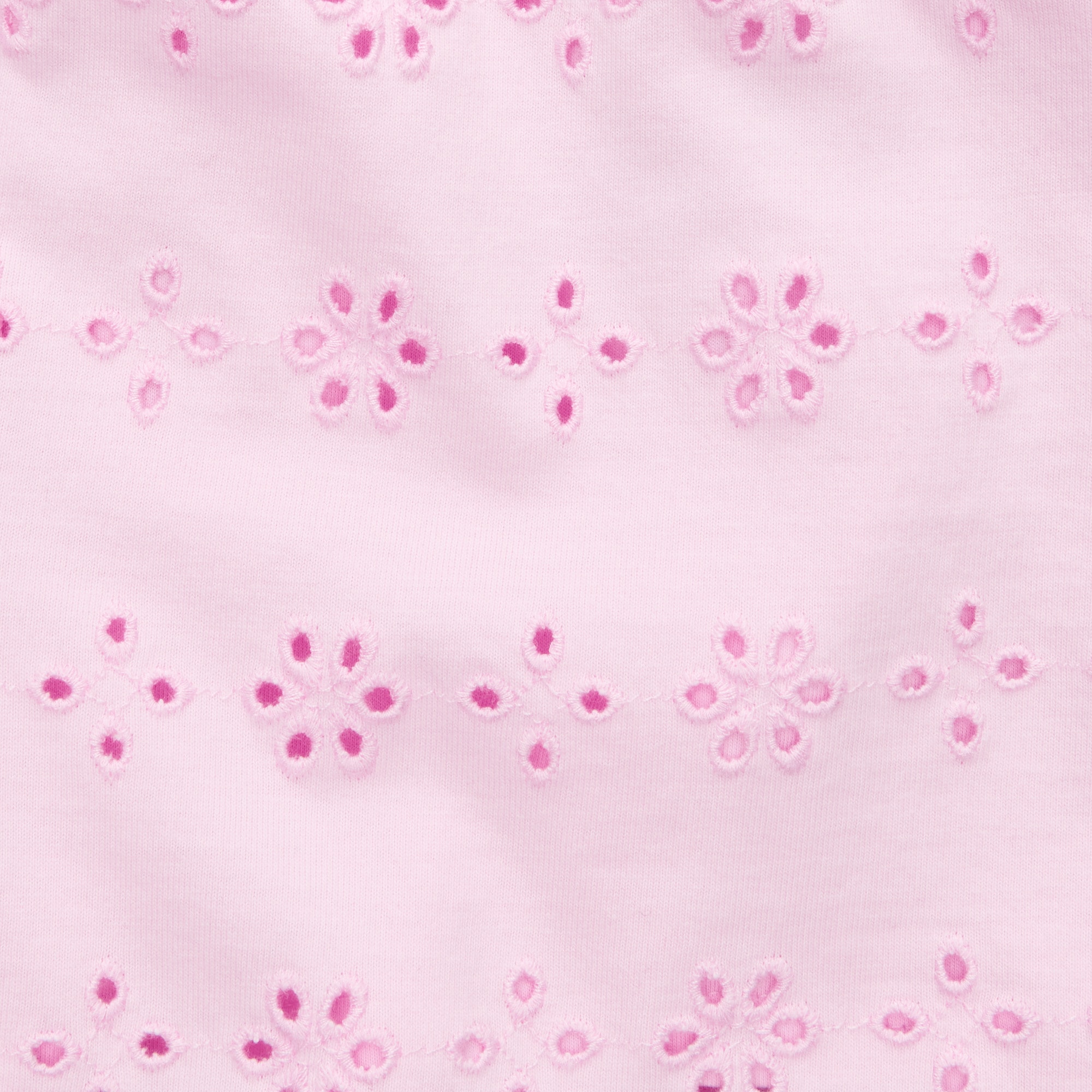 Girls' knit short in eyelet