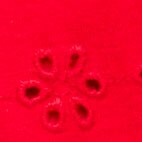 Girls' knit short in eyelet RICH CRIMSON