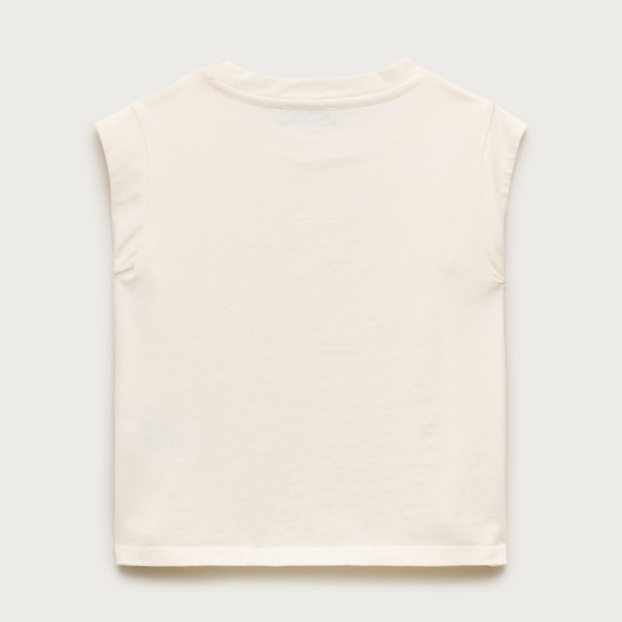 Girls' eyelet muscle tank top