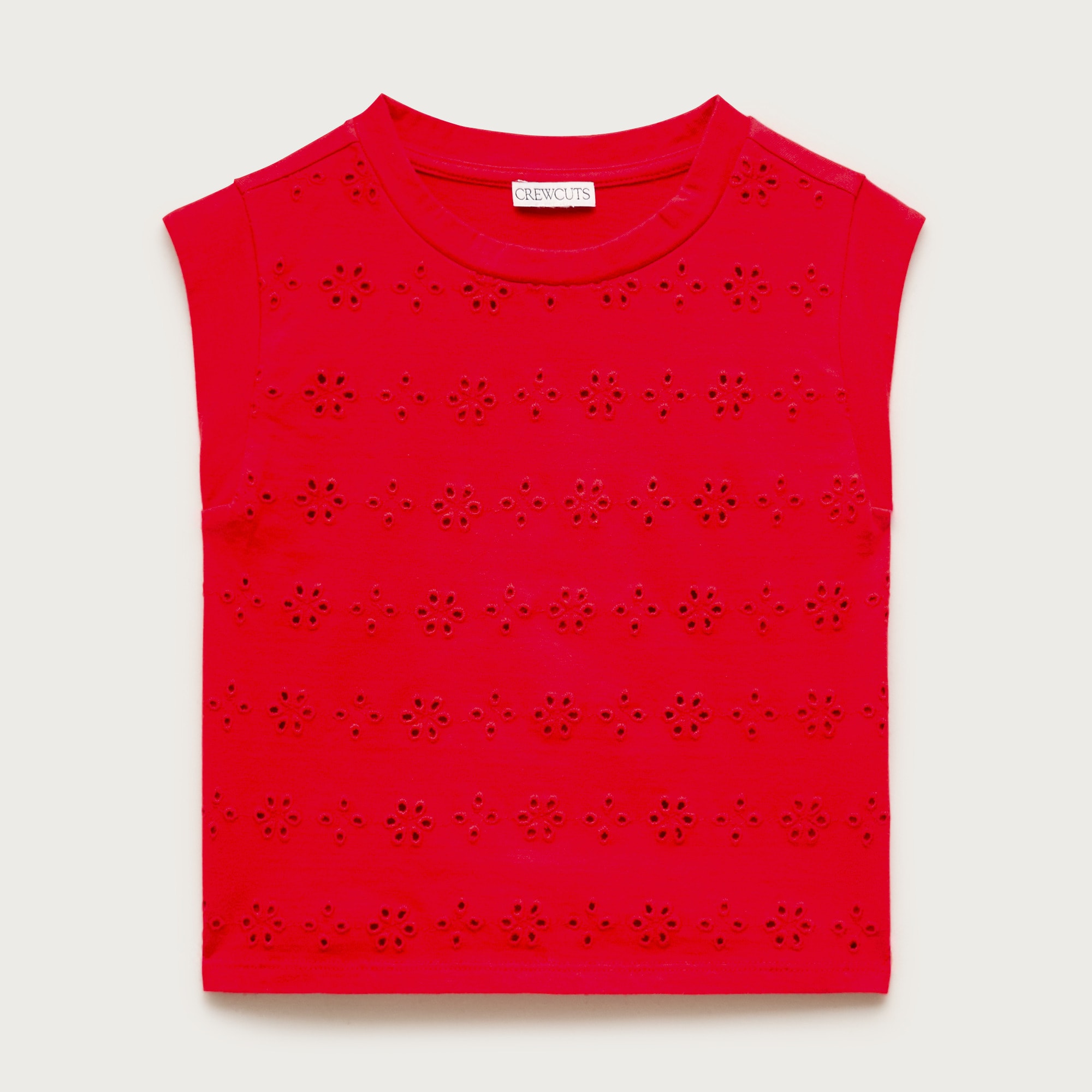 Girls' eyelet muscle tank top from J.Crew - $29.50