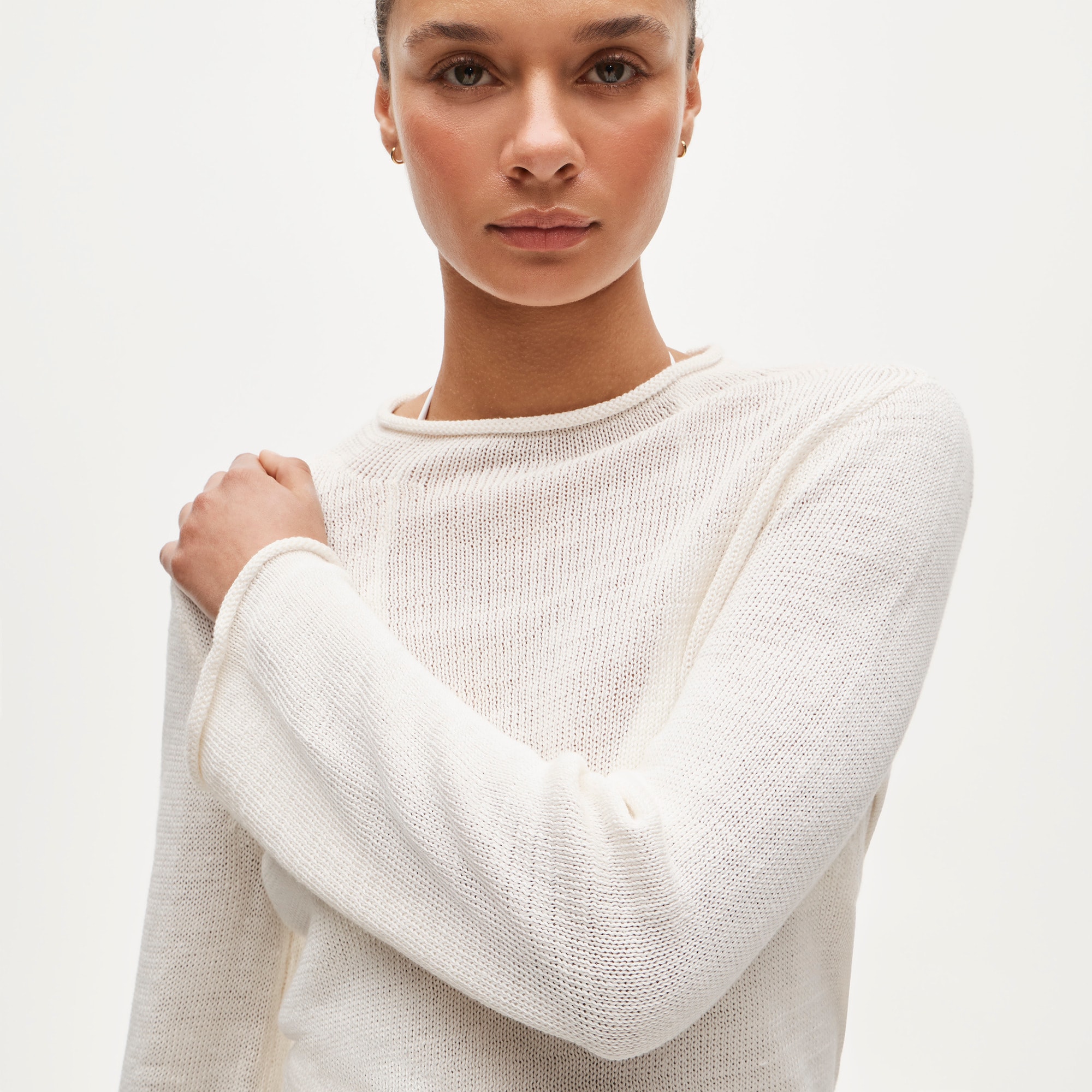 Summer Rollneck™ Sweater In Linen Blend For Women | J.Crew