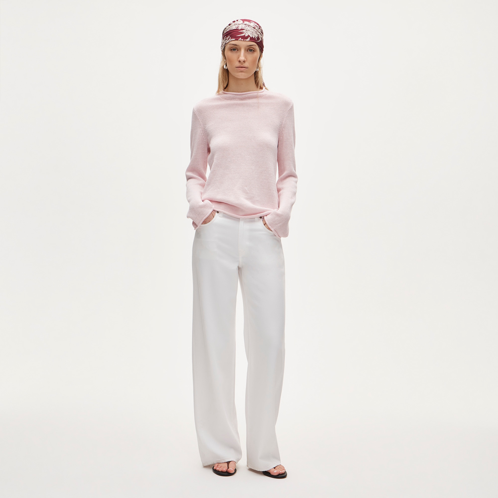 Summer Rollneck&trade; sweater in linen blend - image 3