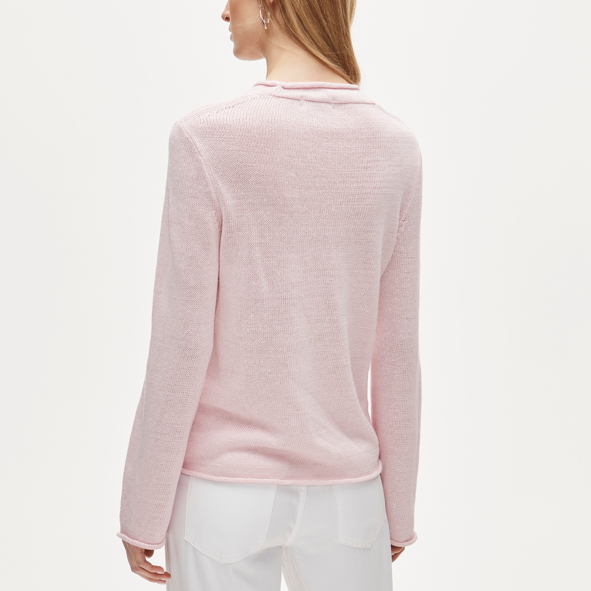 Summer Rollneck&trade; sweater in linen blend - image 5