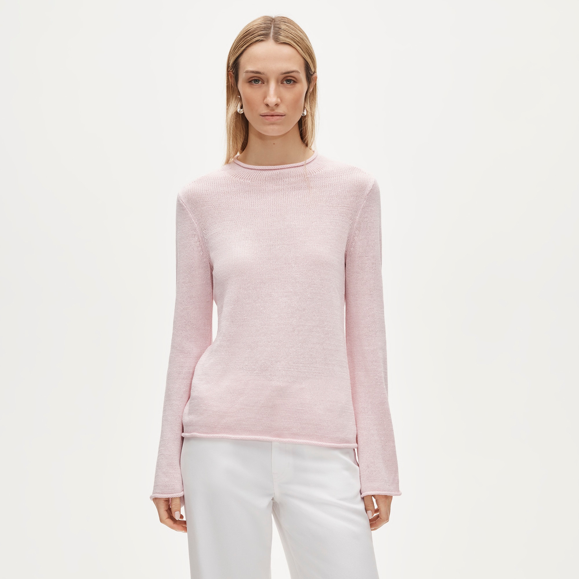 Summer Rollneck&trade; sweater in linen blend - image 2
