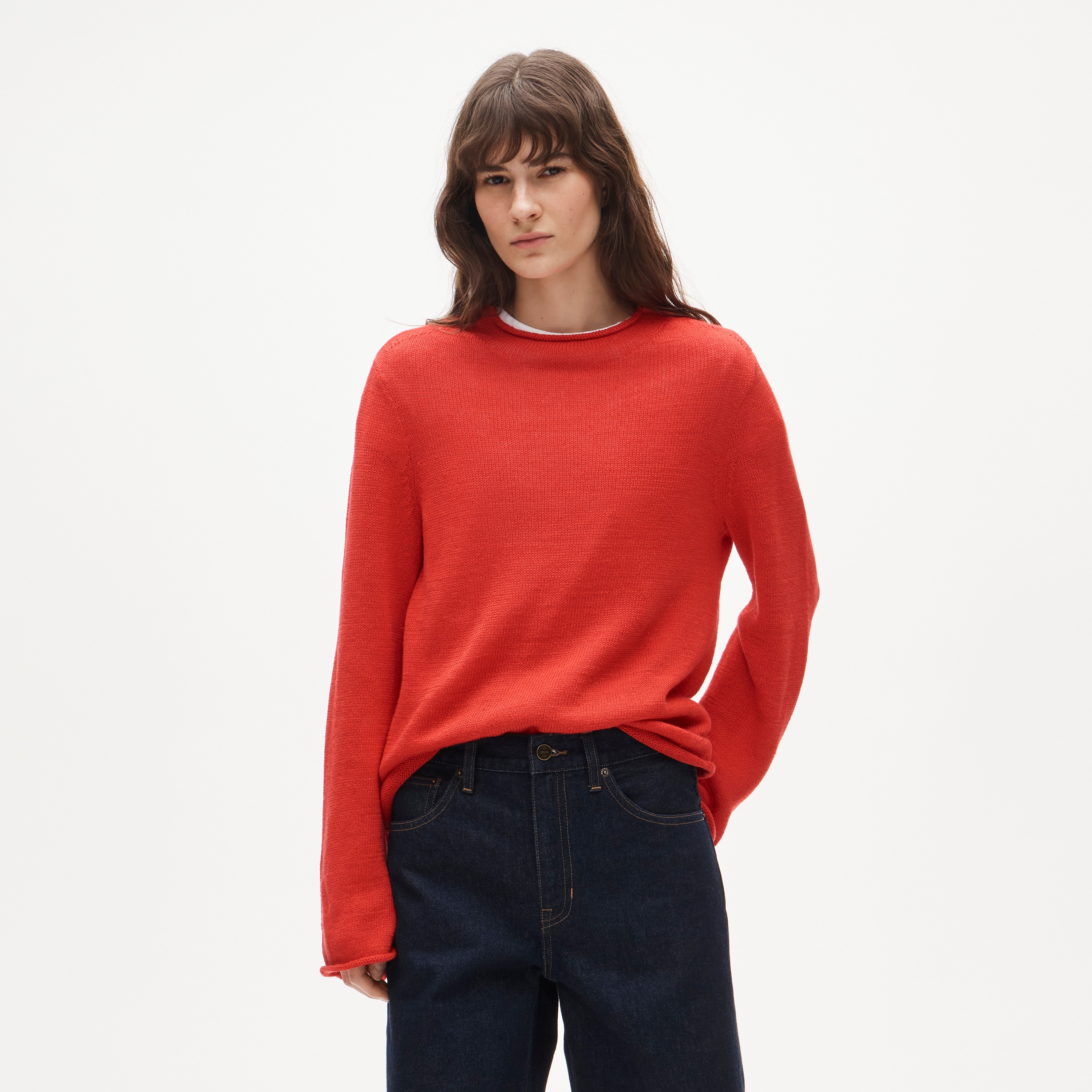 Summer Rollneck&trade; sweater in linen blend - image 2