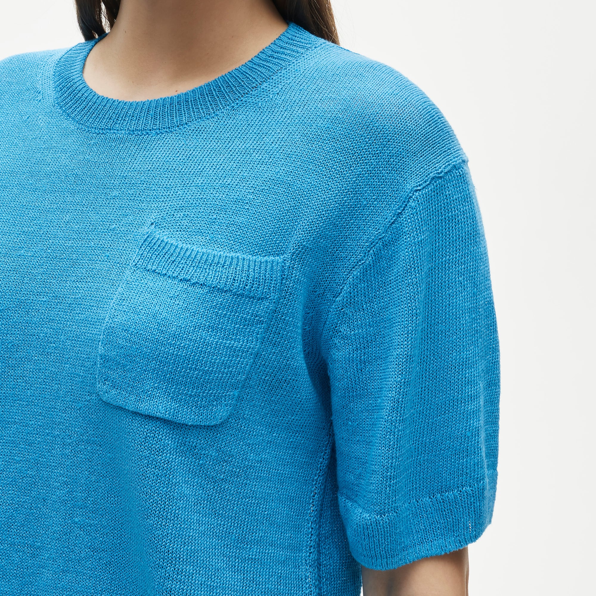 Relaxed pocket sweater-tee