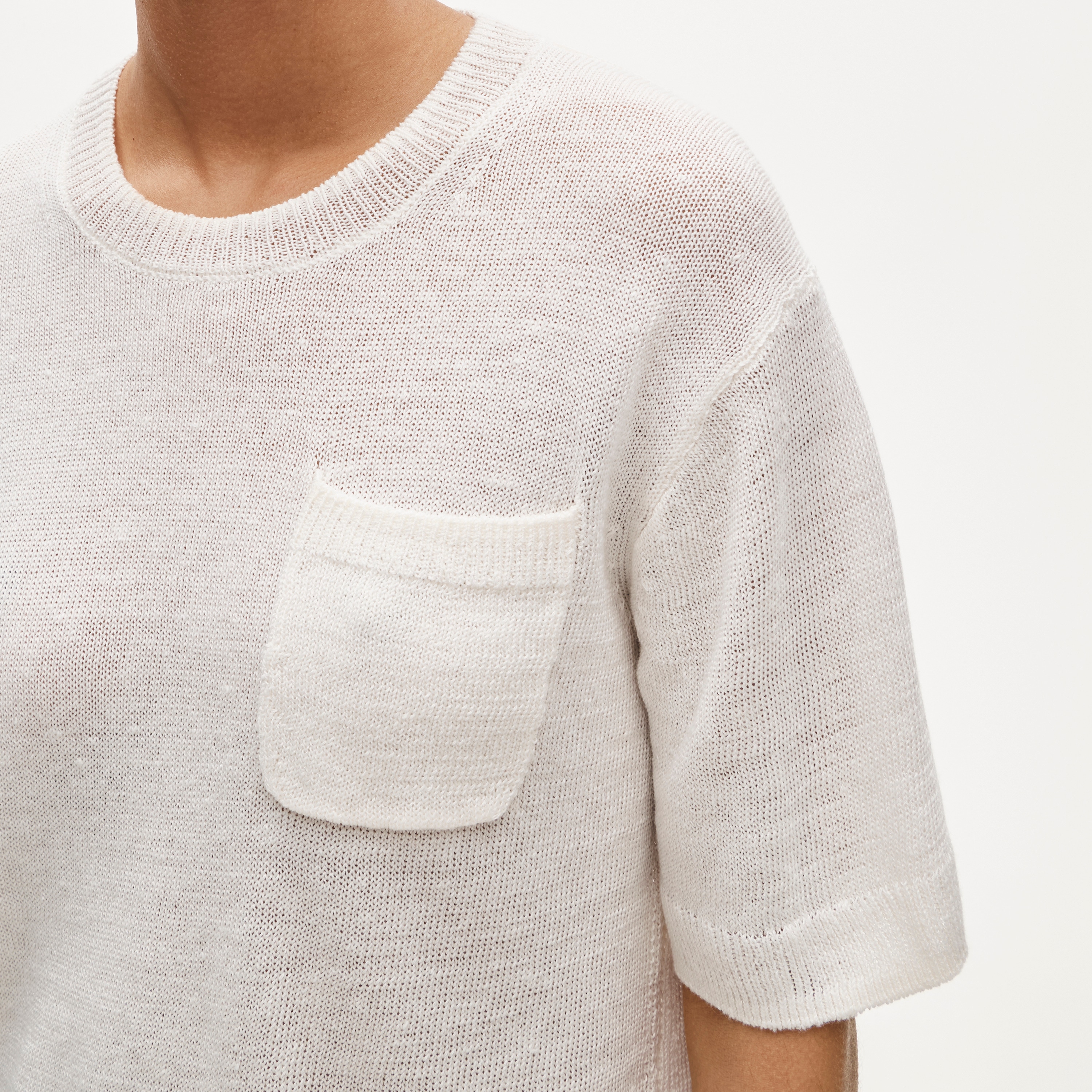 Relaxed pocket sweater-tee