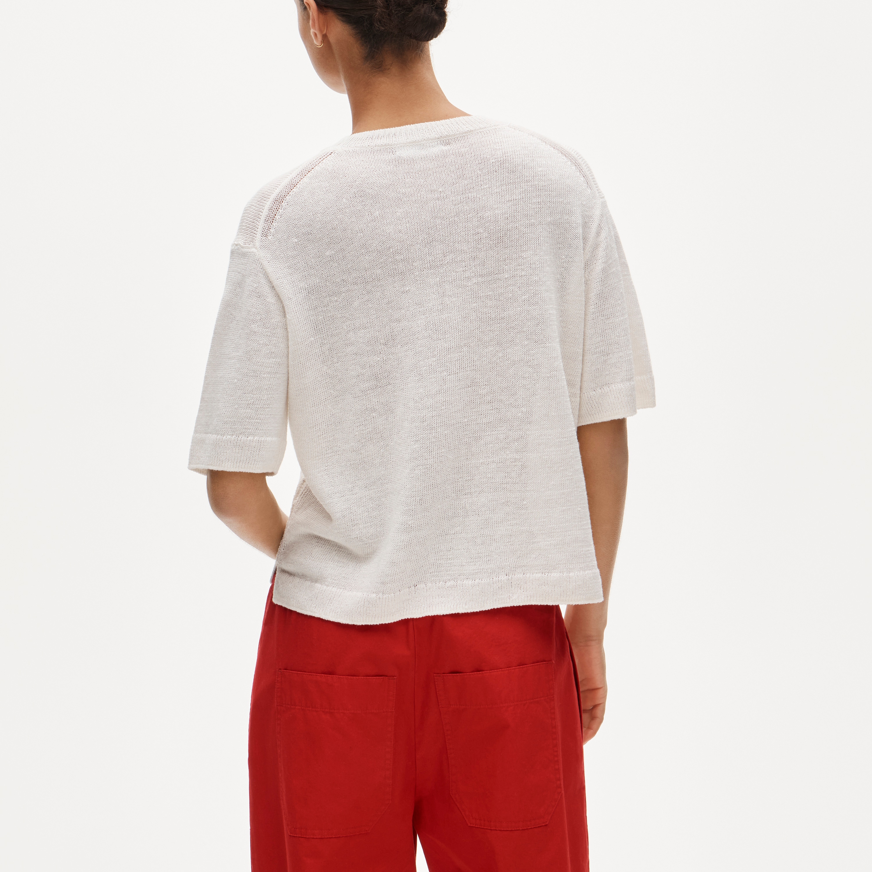 Relaxed pocket sweater-tee