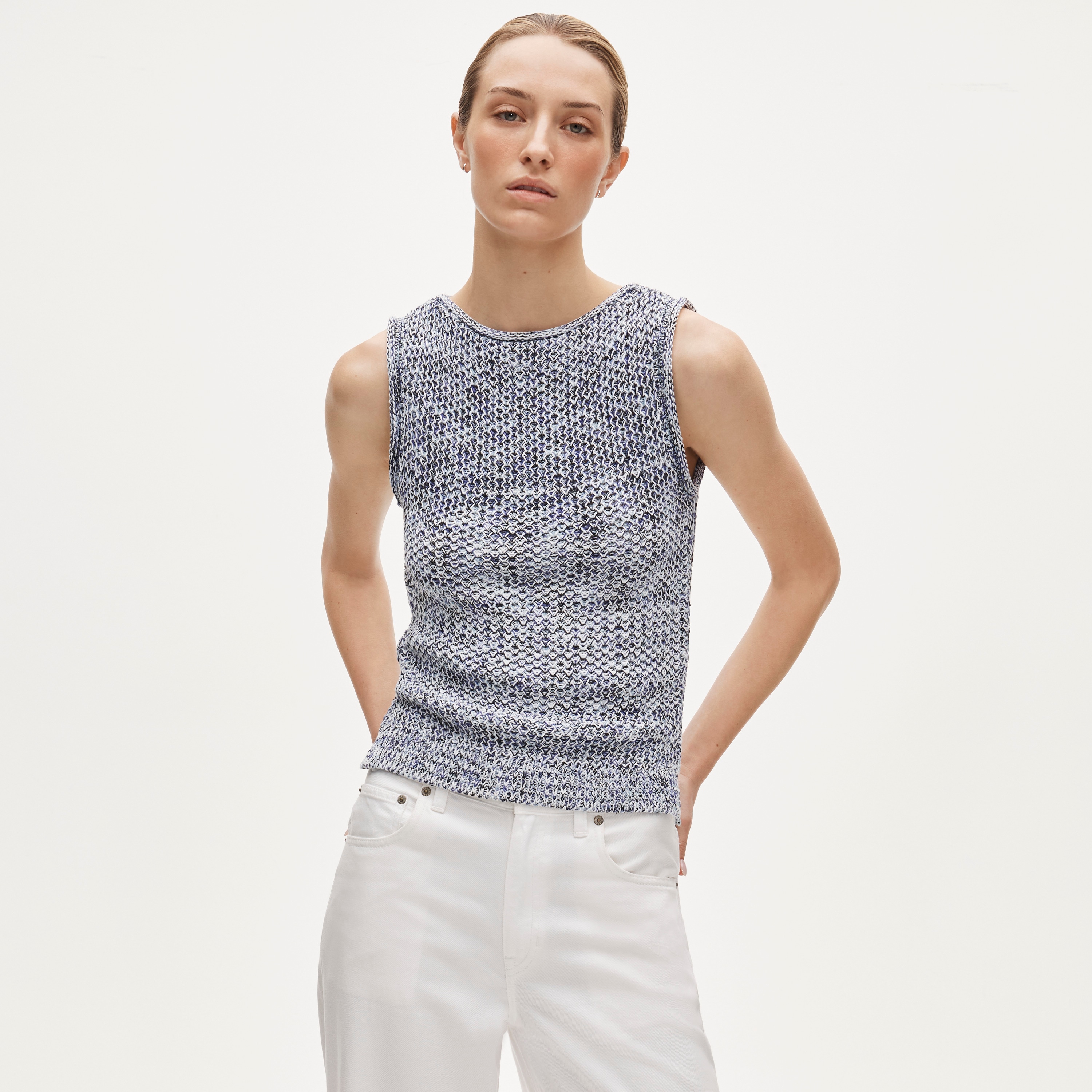 Space-dyed sweater-tank - image 2