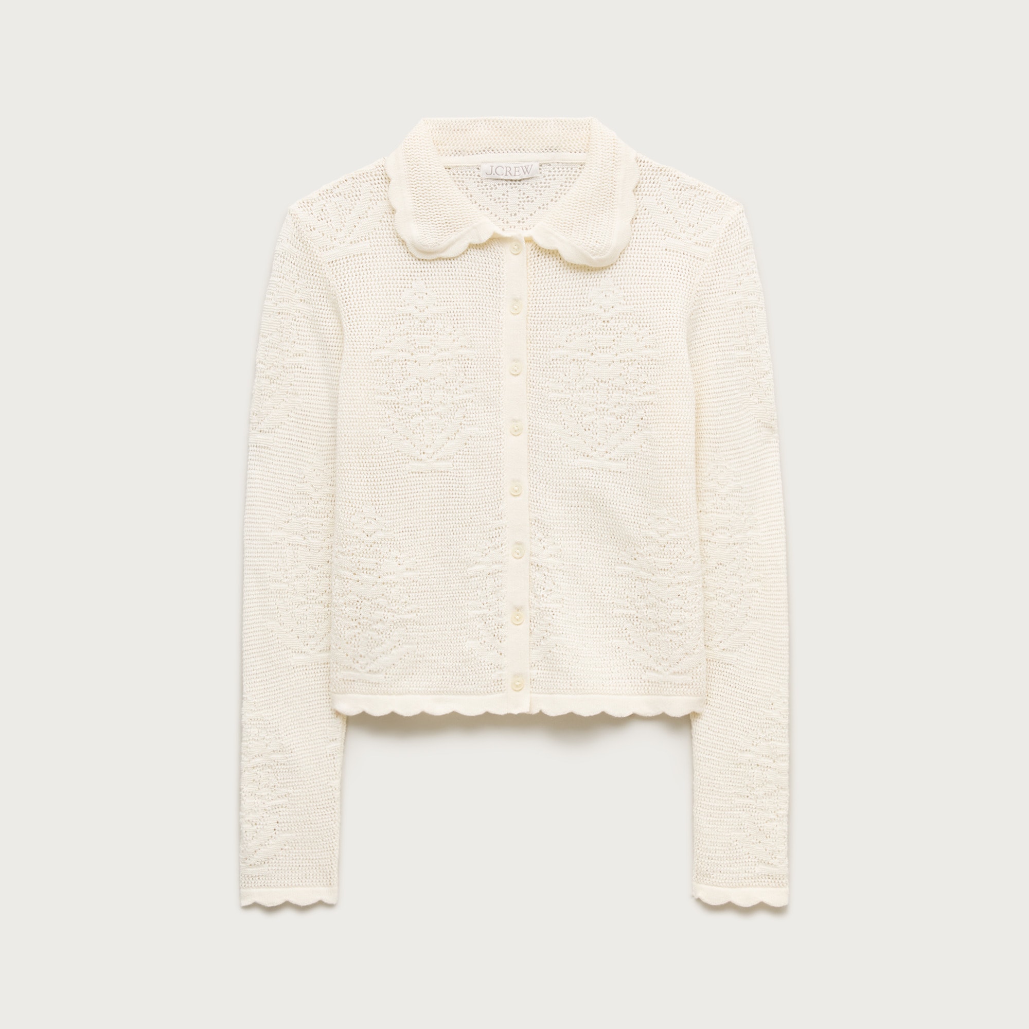 Pointelle floral cardigan from J.Crew - $102.50