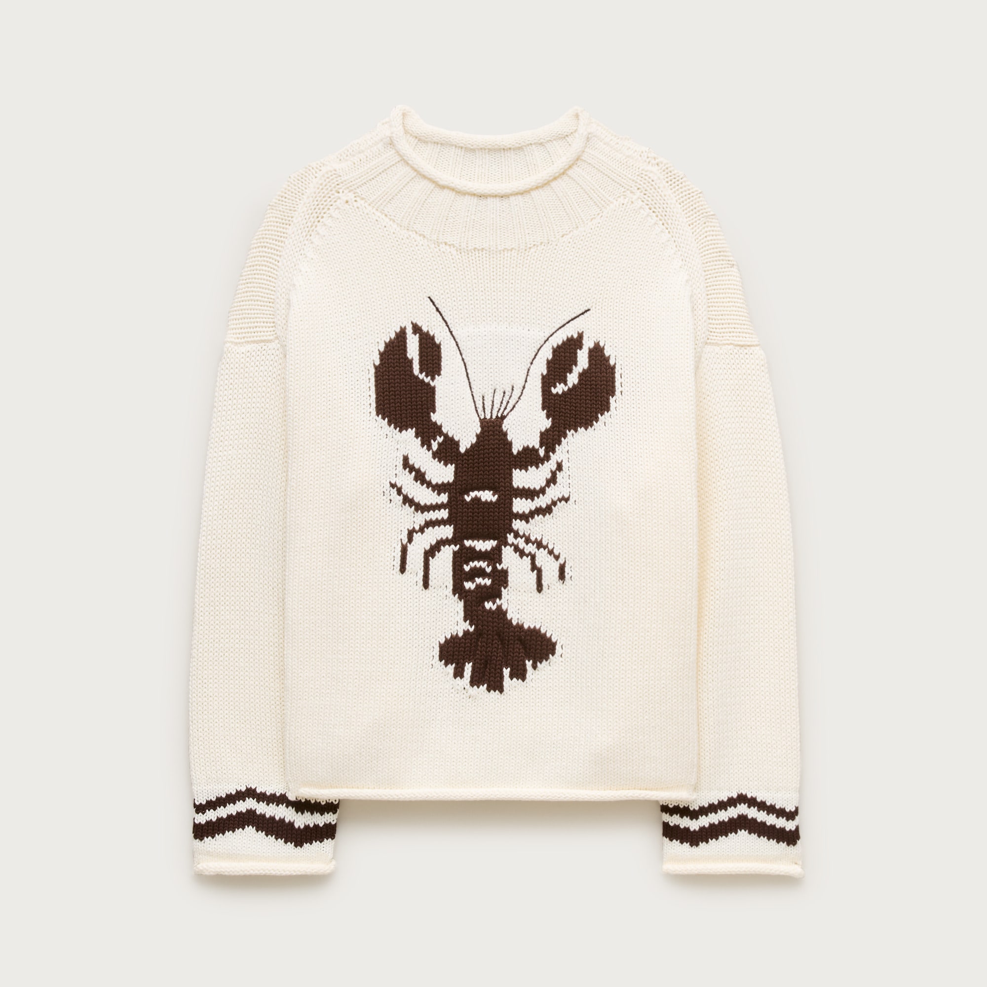 2025 Rollneck™ Sweater With Lobster Intarsia For Women | J.Crew