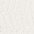 Wave-rib sweater-tee in super-stretch IVORY