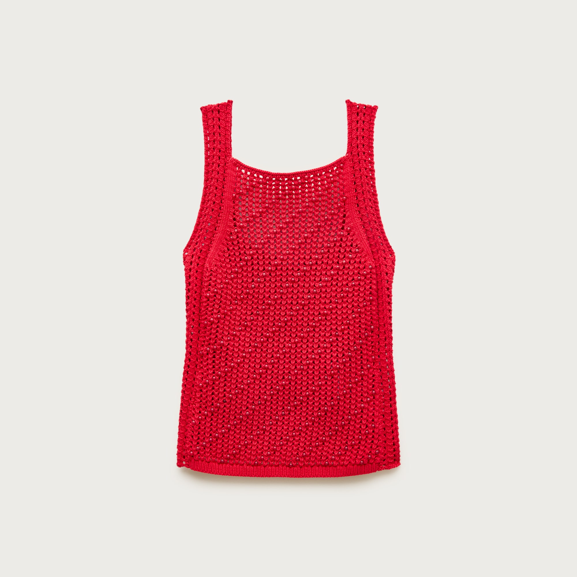 Beaded crochet sweater-tank