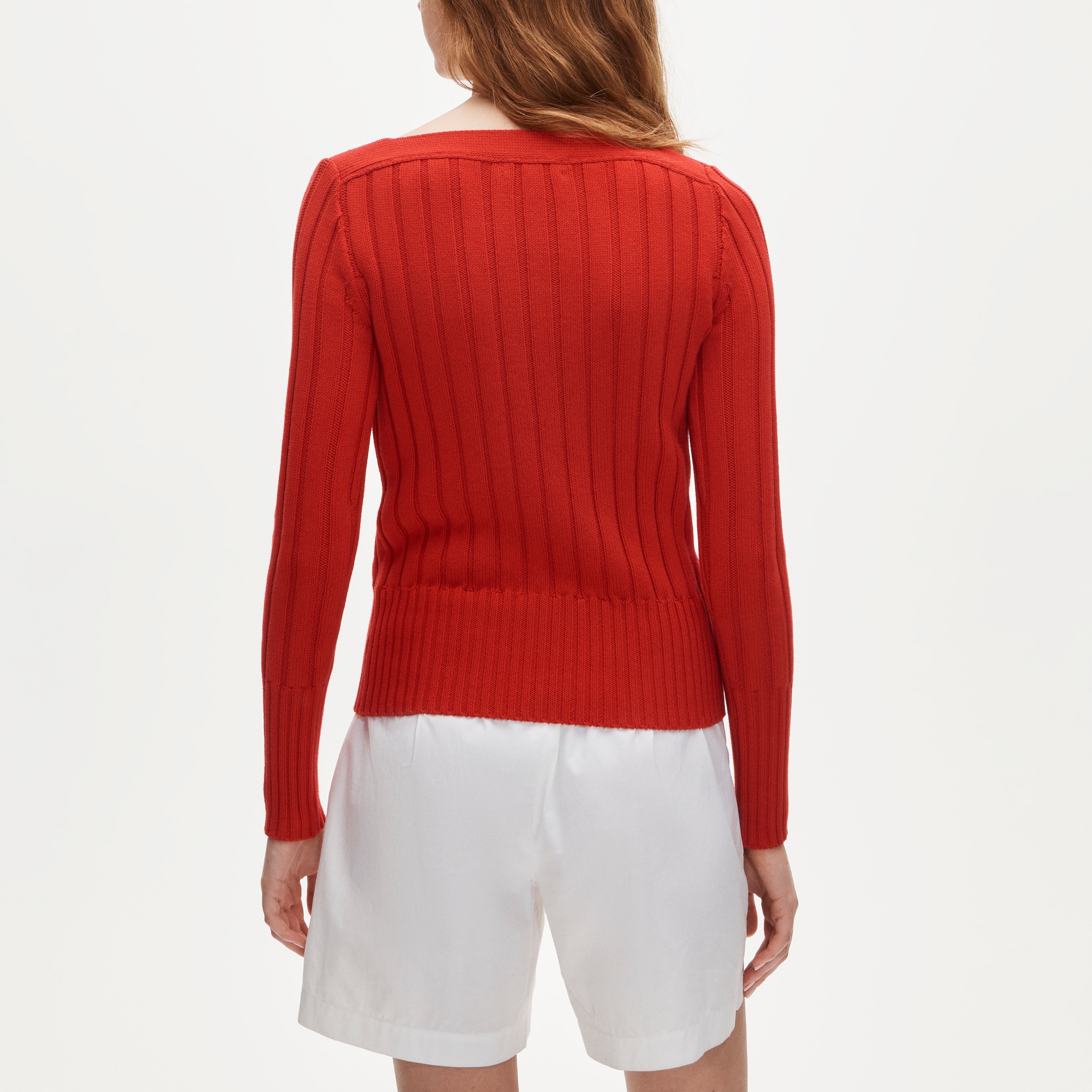 Cotton Rib Boatneck Sweater With Pockets For Women | J.Crew