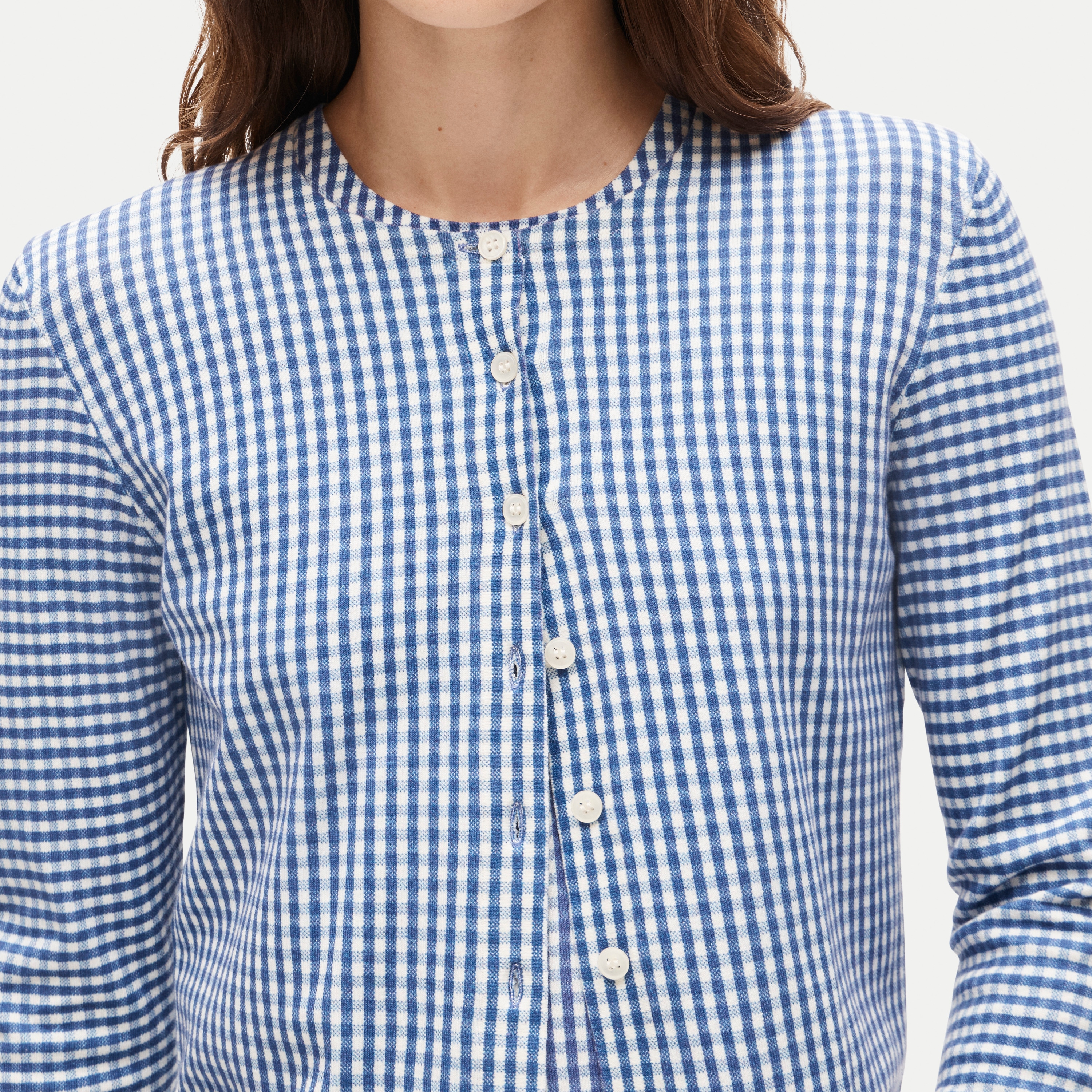Zip-up Cotton-blend Bouclé Sweater In Stripe For Women | J.Crew