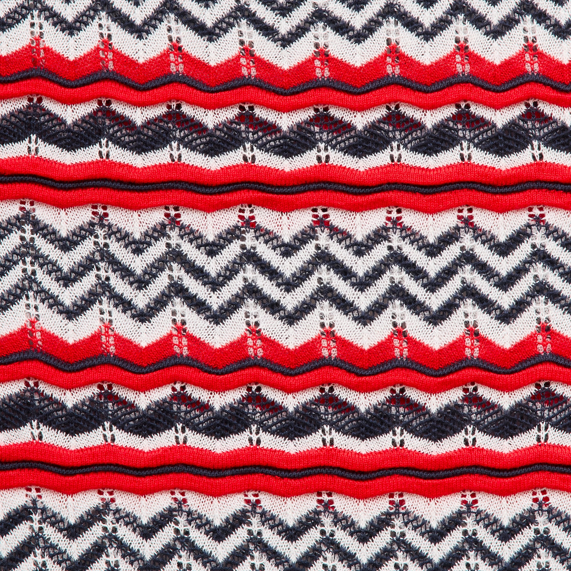 Sweater-tank in pointelle chevron