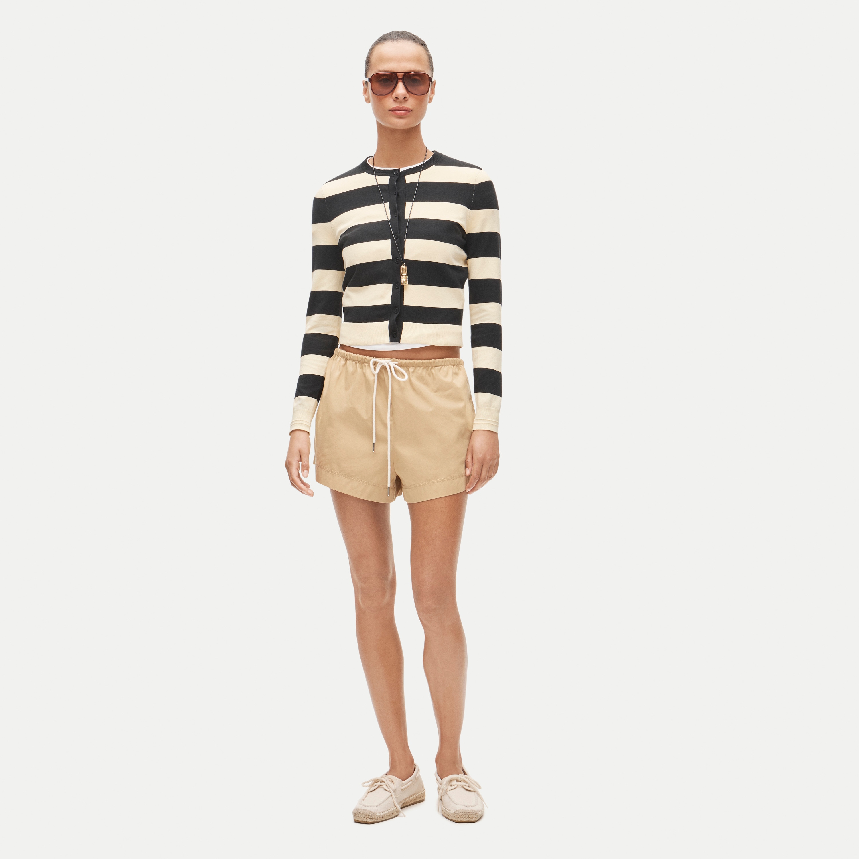 Short-sleeve Silk-blend Crewneck Sweater For Women | J.Crew