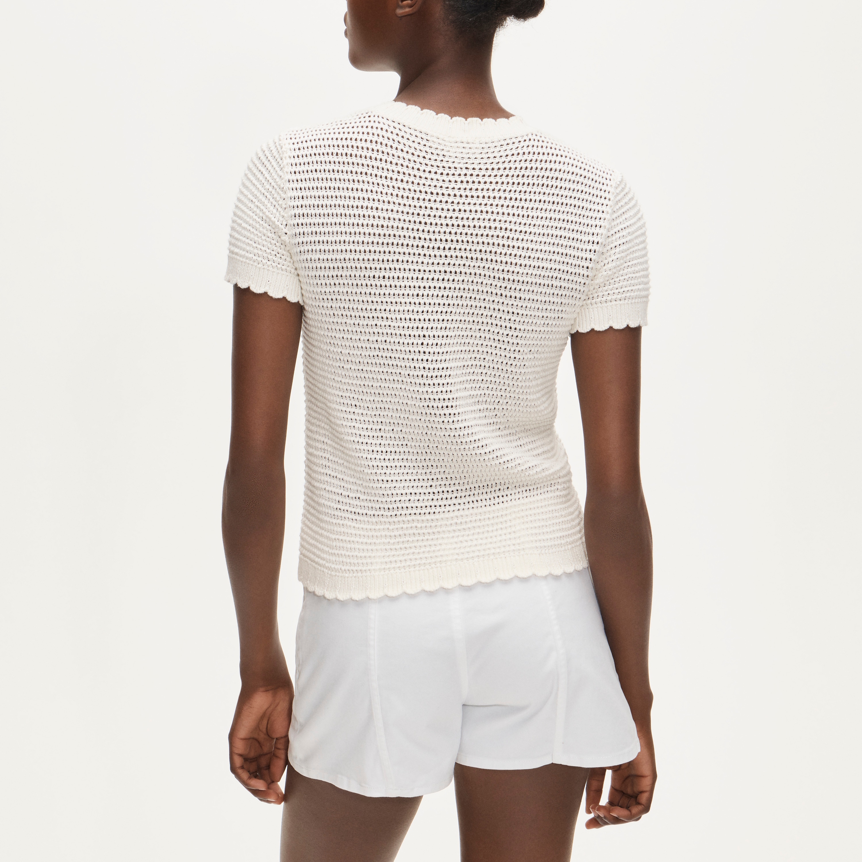 Short-sleeve Crochet Floral Cardigan For Women | J.Crew