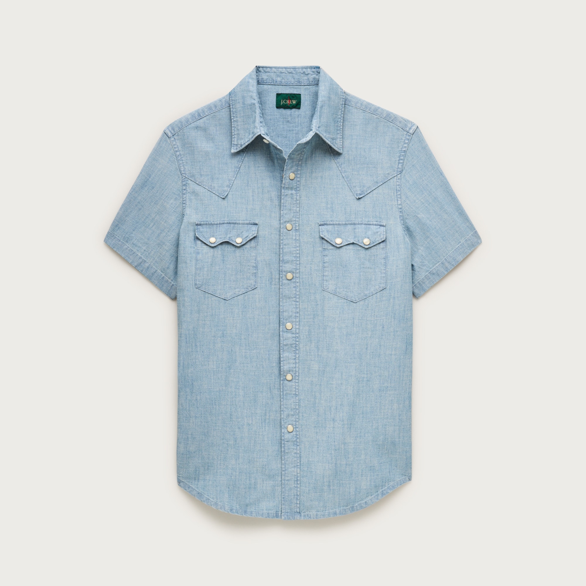 Short-sleeve chambray western shirt from J.Crew - $89.50