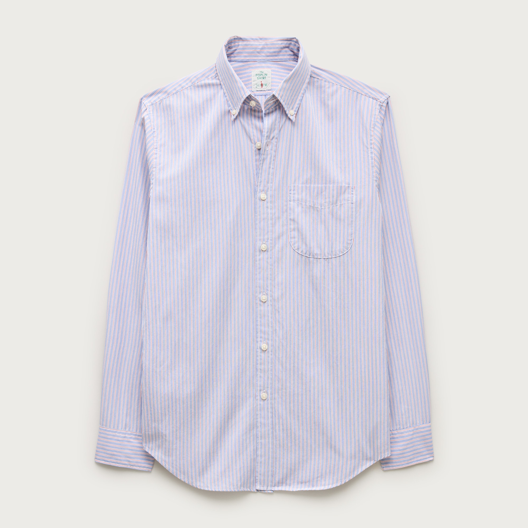  Poplin shirt with button-down collar