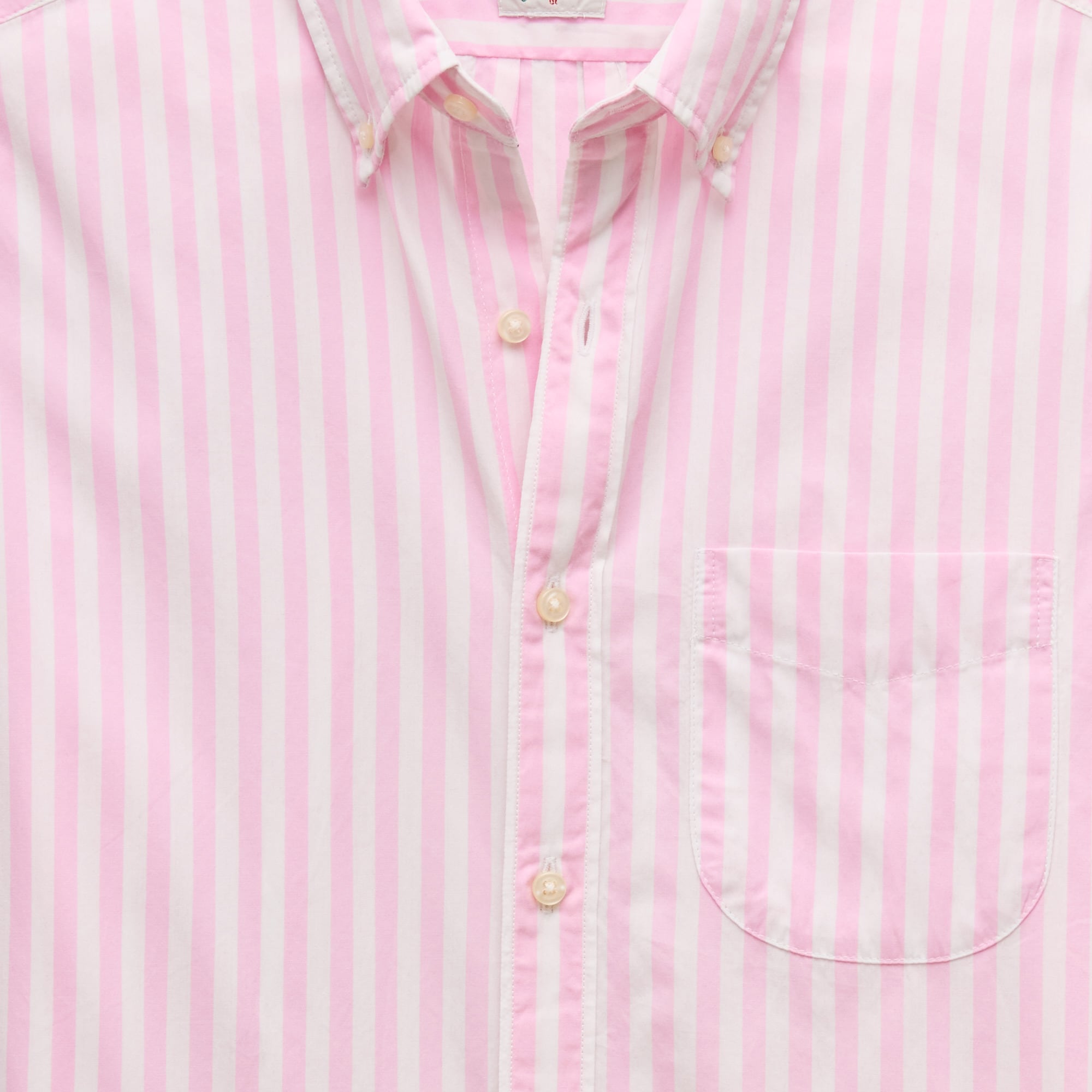 Poplin shirt with button-down collar
