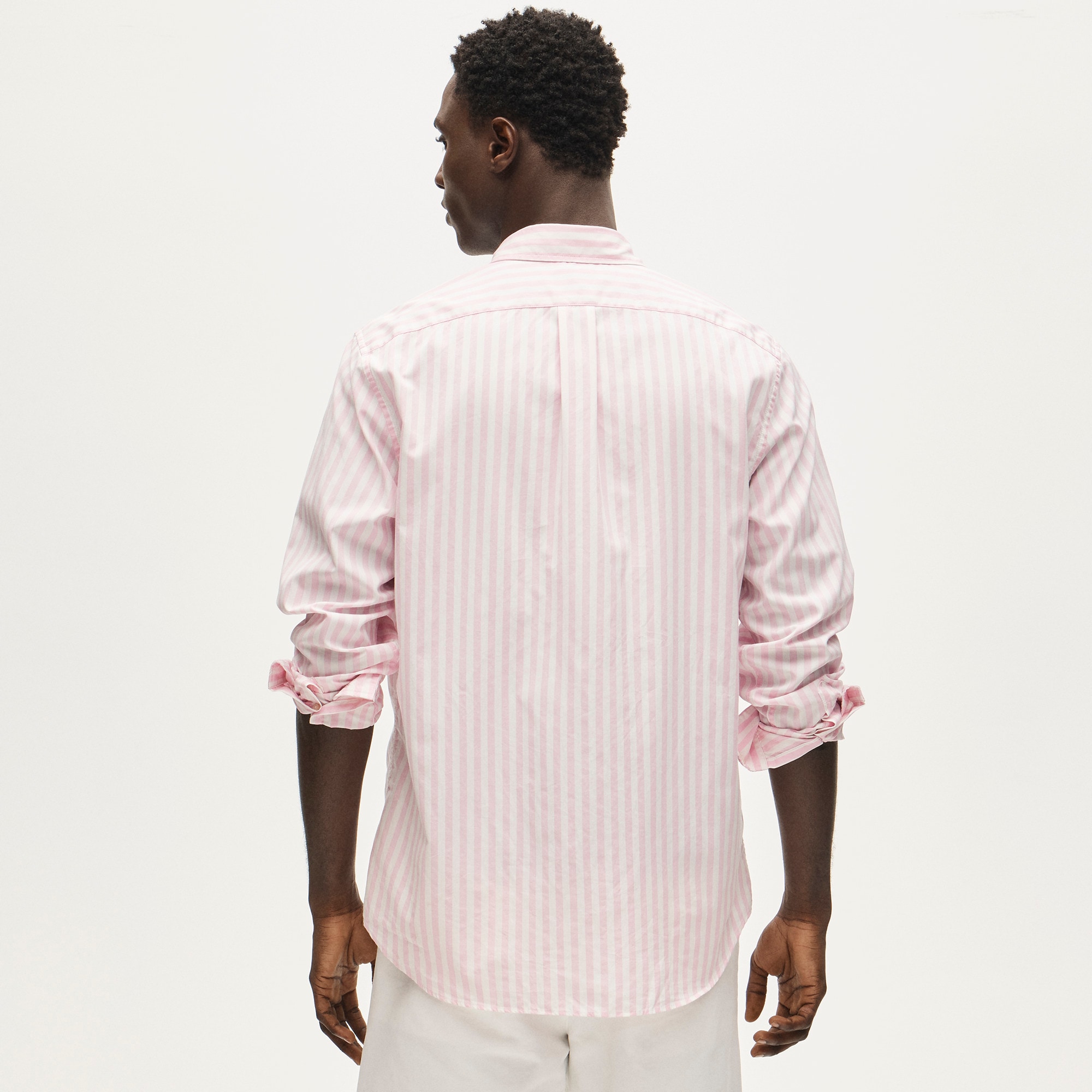 strapless open back dress Striped Jersey Performance Polo Pink Stripe main image 1