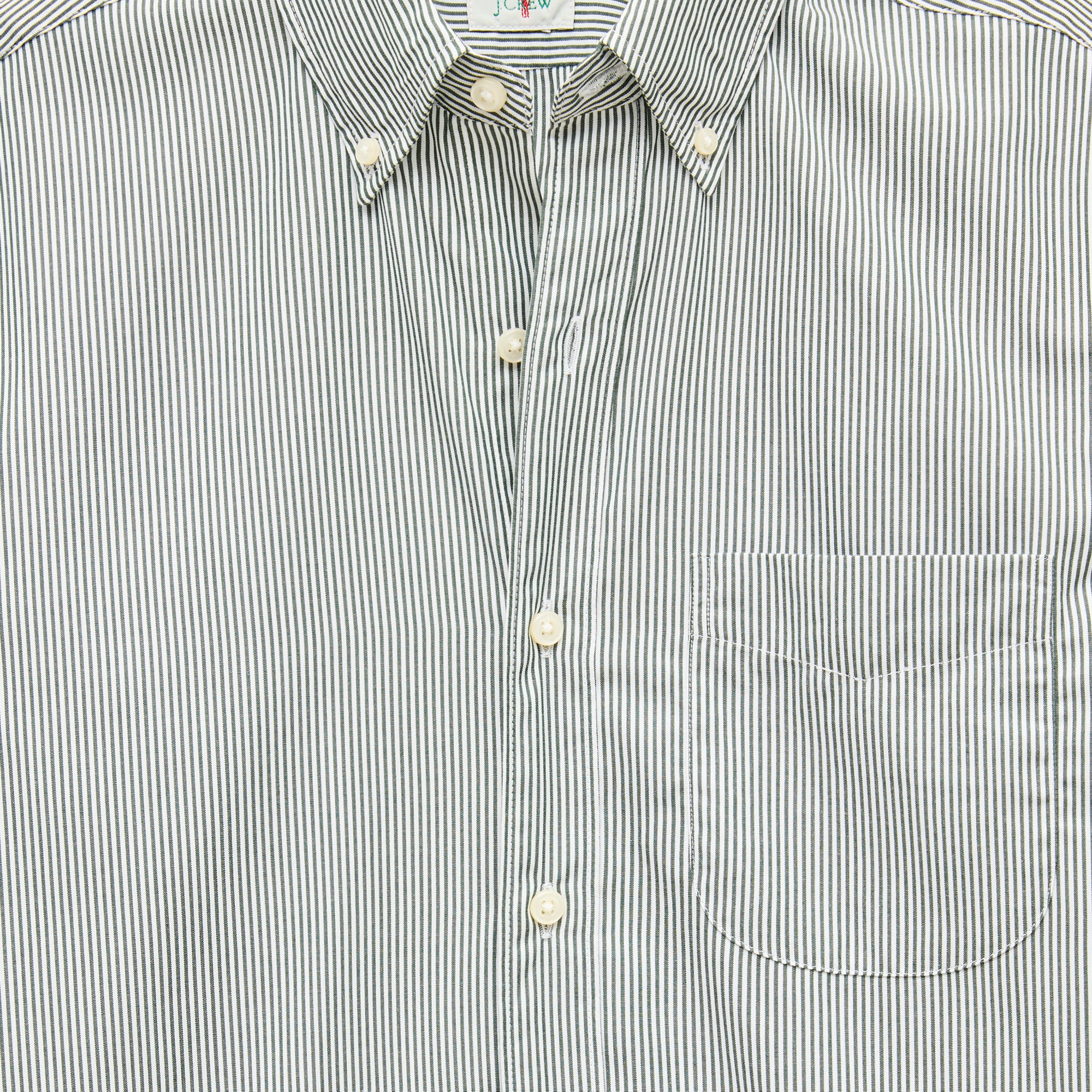 Poplin shirt with button-down collar