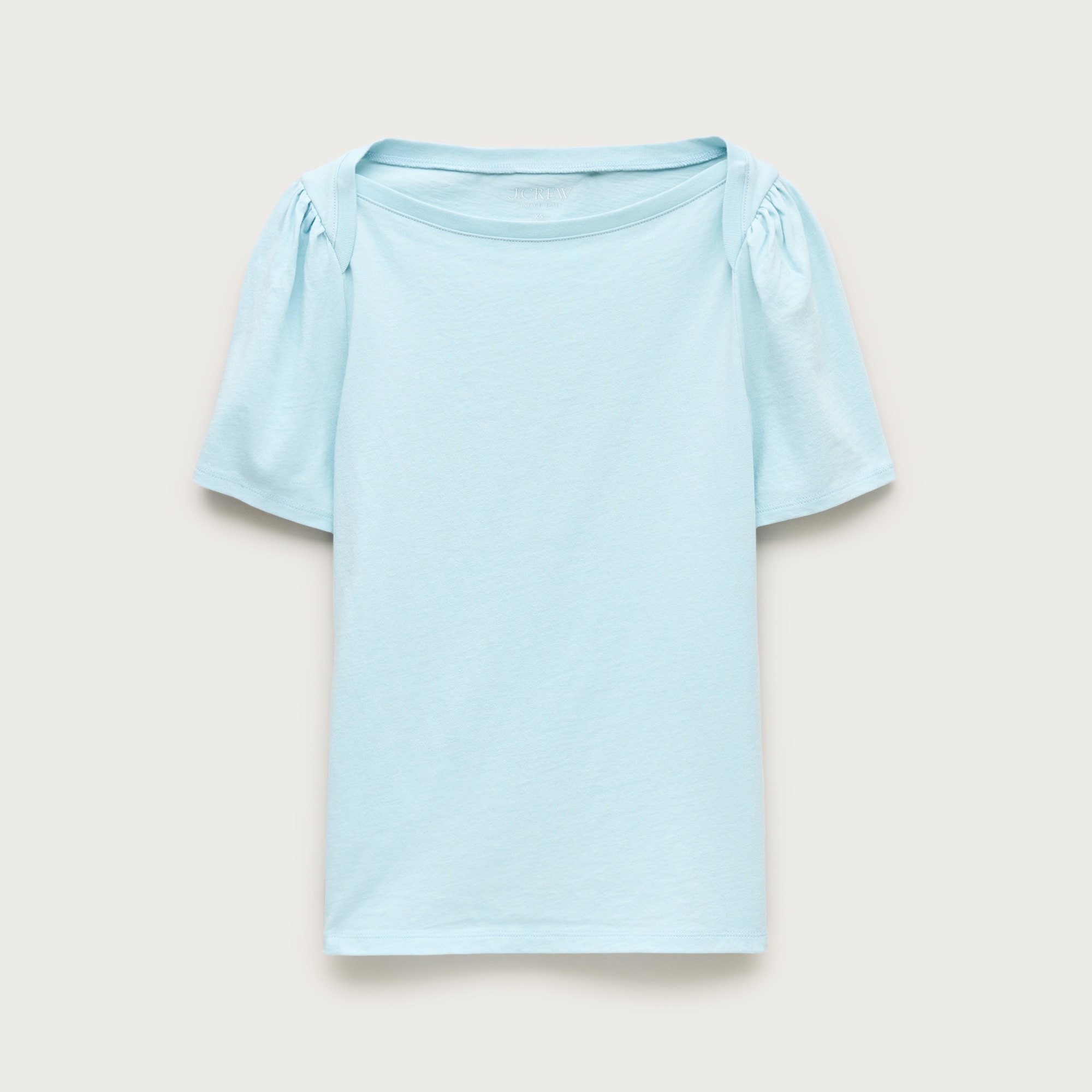 Vintage jersey puff-sleeve T-shirt