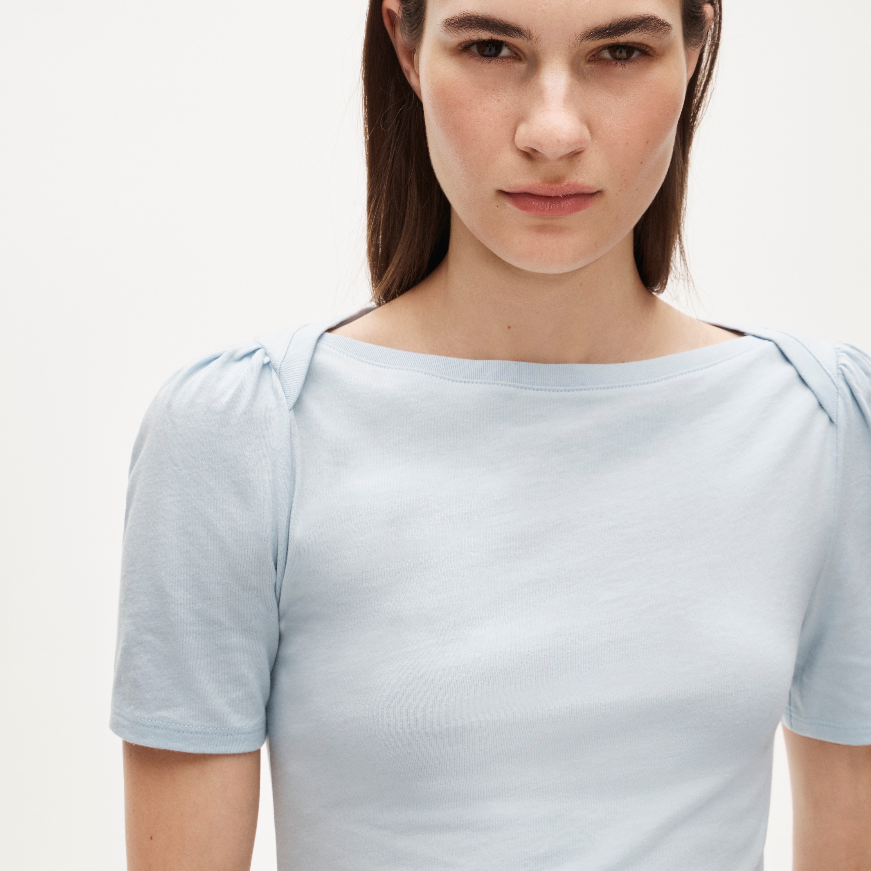 Vintage jersey puff-sleeve T-shirt