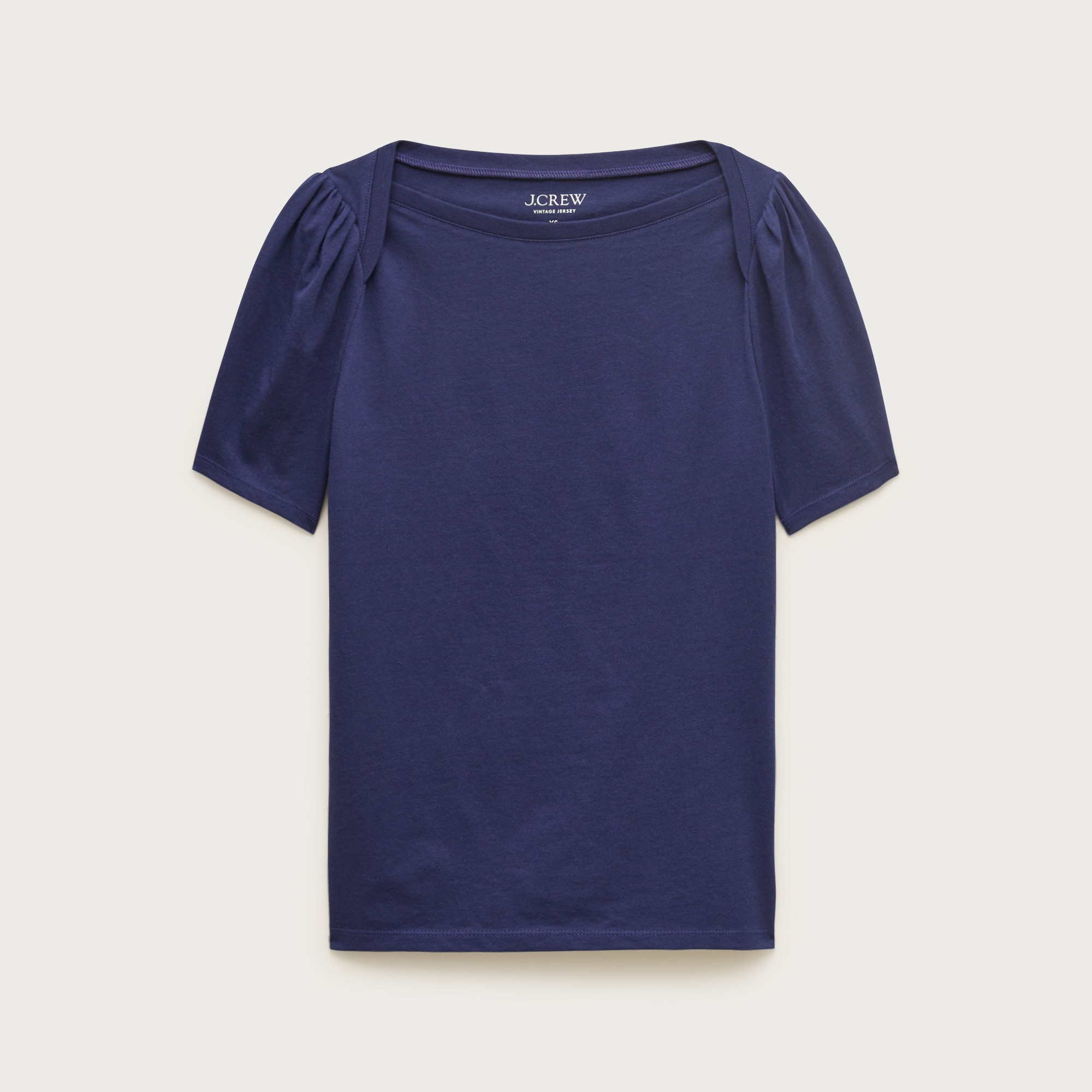 Vintage jersey puff-sleeve T-shirt