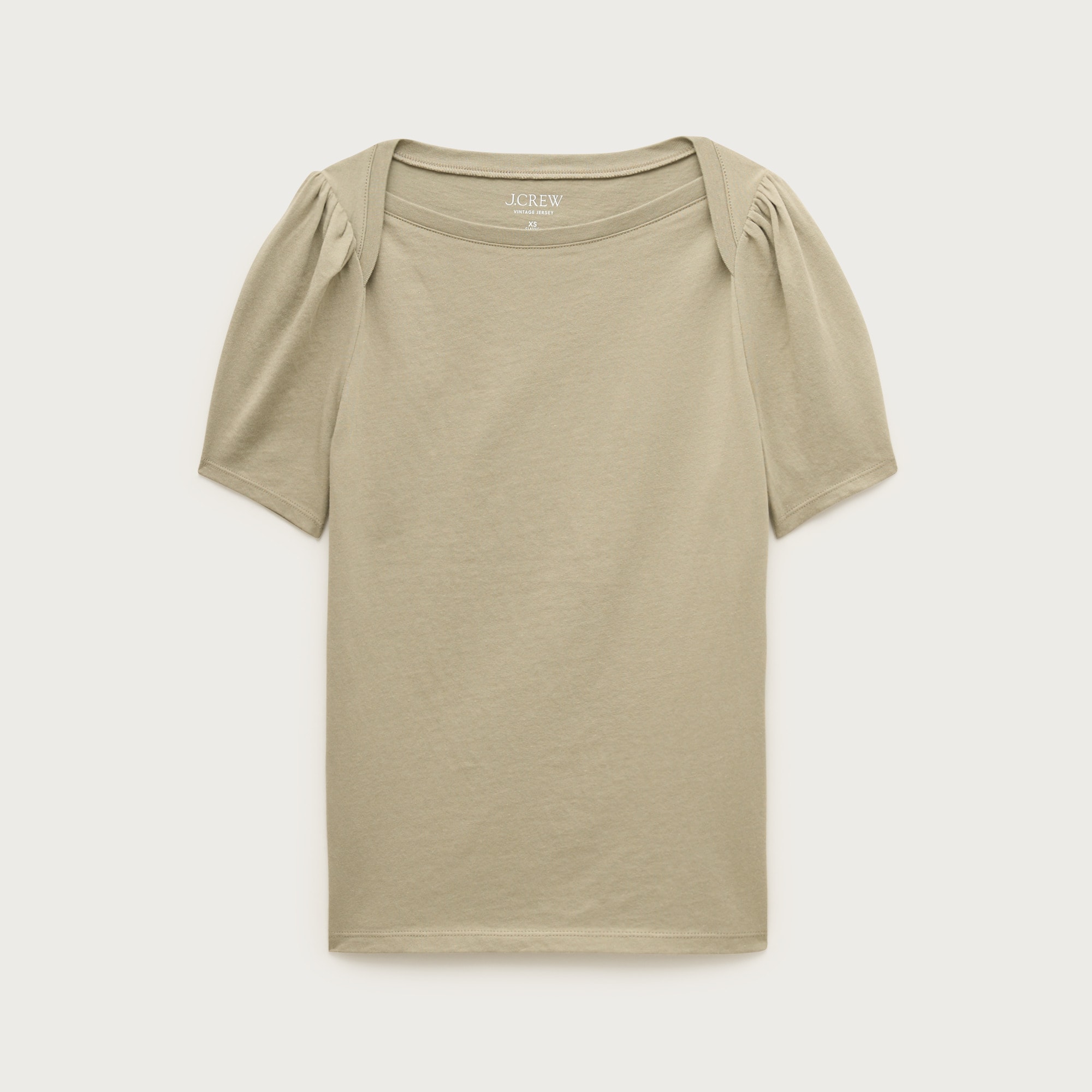Vintage jersey puff-sleeve T-shirt