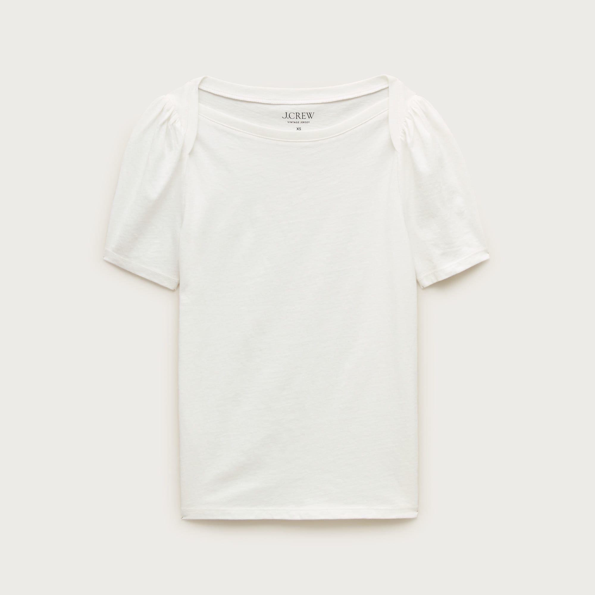 Vintage jersey puff-sleeve T-shirt