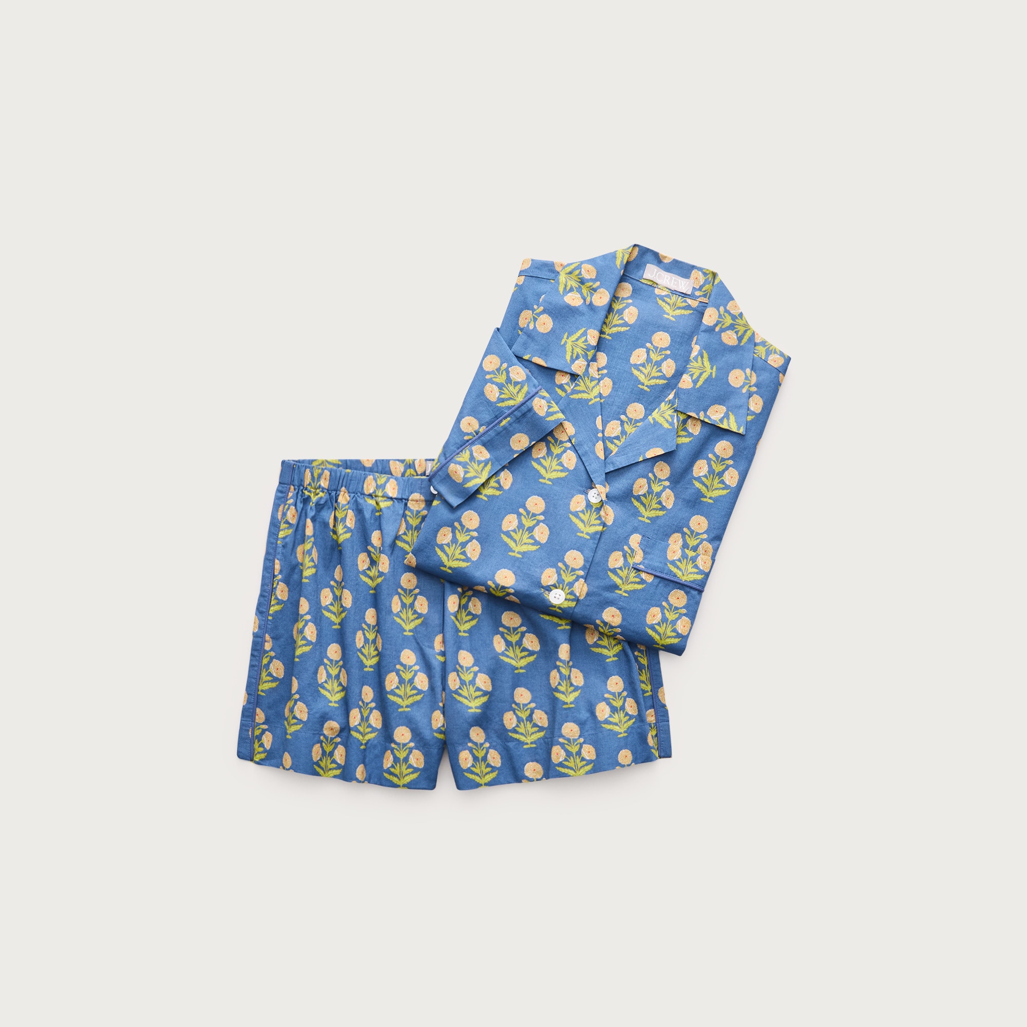 Long-sleeve Pajama Short Set In Tartan Flannel For Women | J.Crew