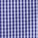 Kids' short-sleeve poplin button-down in gingham BRILLIANT INDIGO