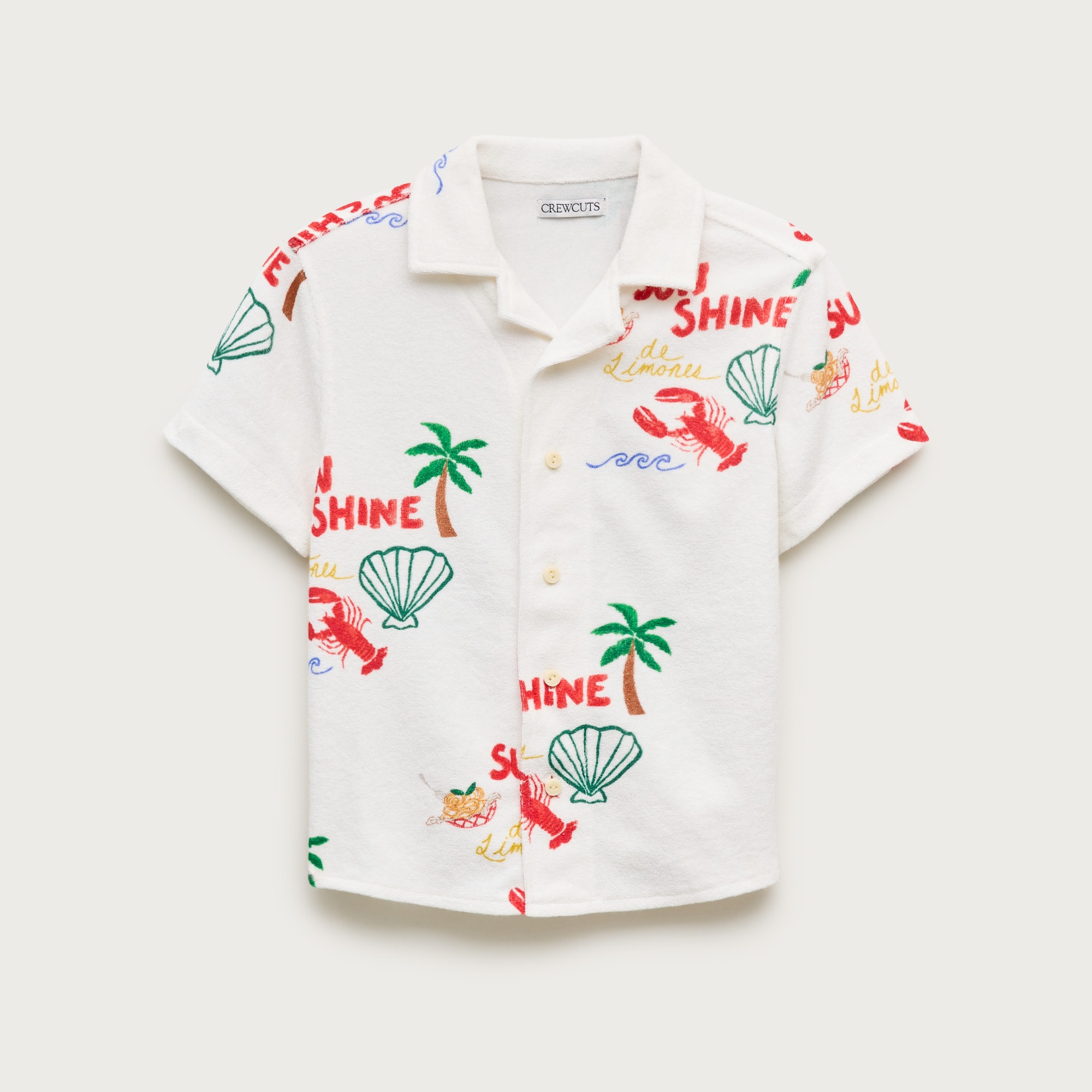 Kids' towel terry shirt in vacation print from J.Crew - $67