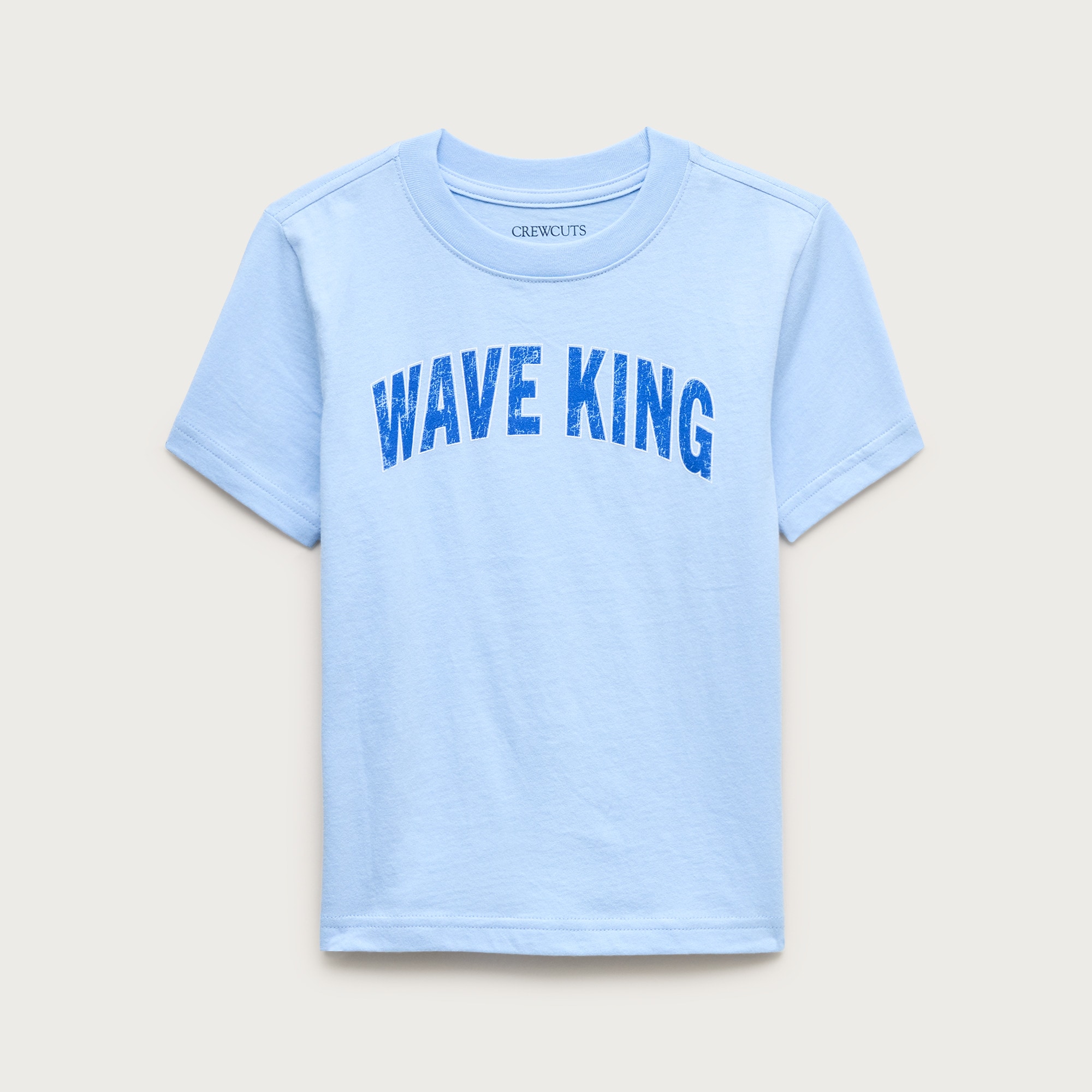 Kids' short-sleeve "Wave king" graphic T-shirt