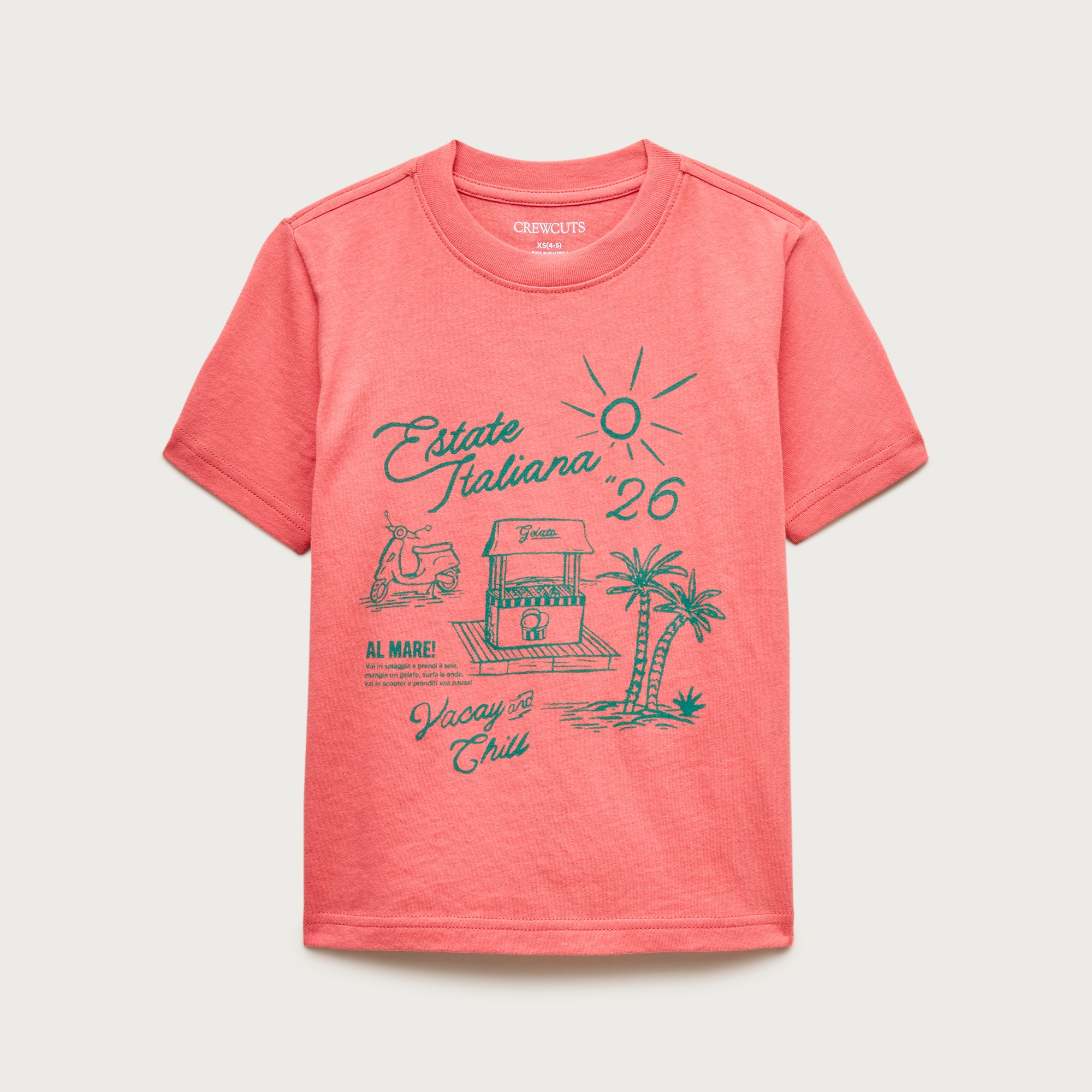 Kids' short-sleeve "Estate Italiana" graphic T-shirt