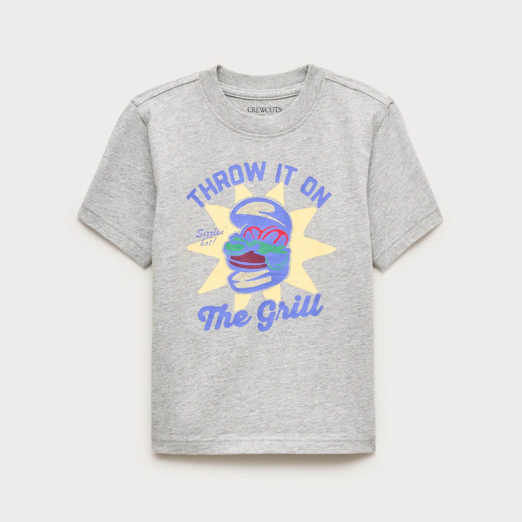 Kids' short-sleeve "Throw it on the grill" graphic T-shirt