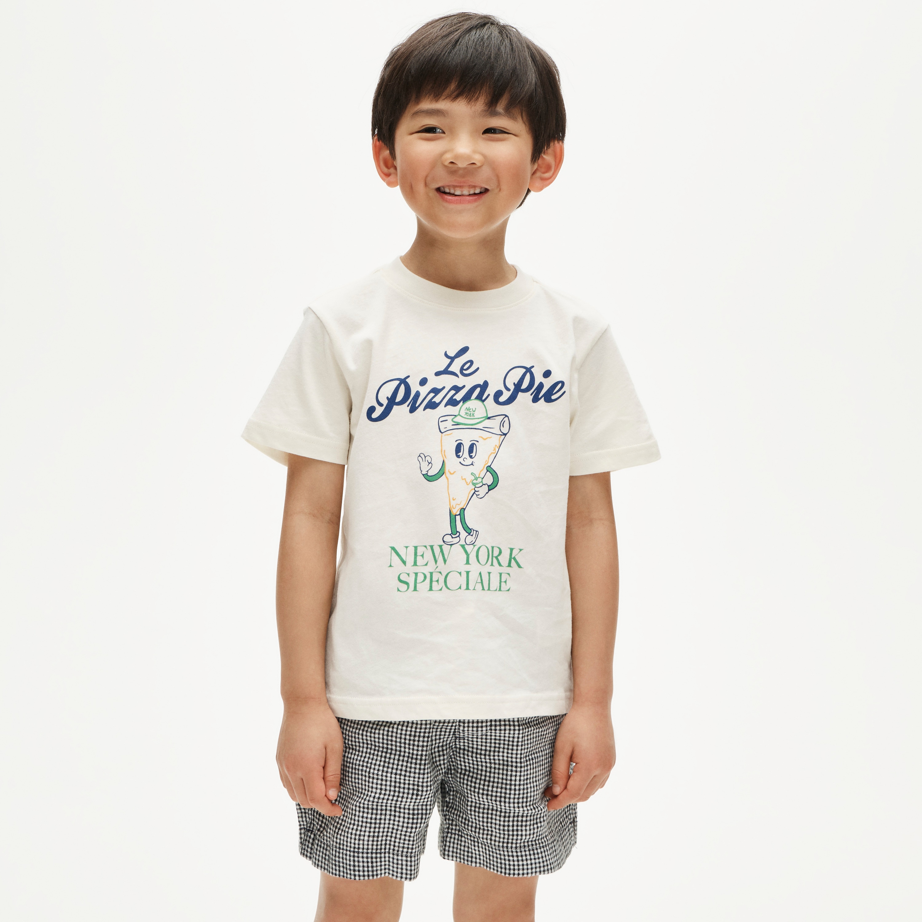 Kids' short-sleeve "Le pizza" graphic T-shirt