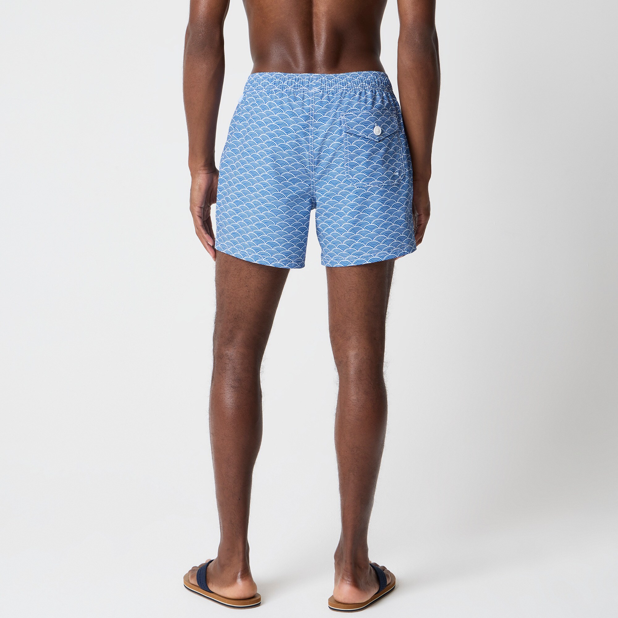 5" compression-lined swim trunk