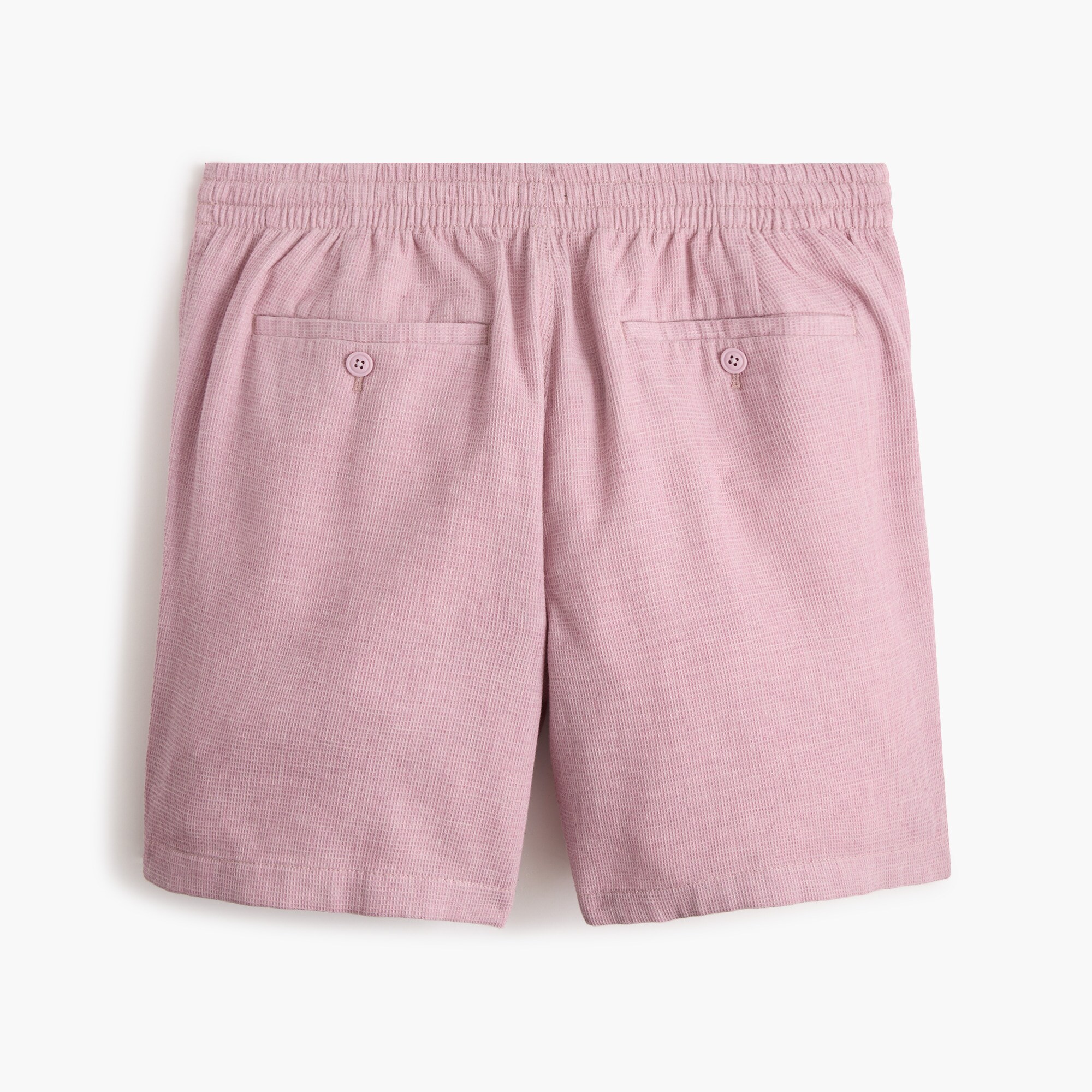 Waffle-knit drawstring dock short