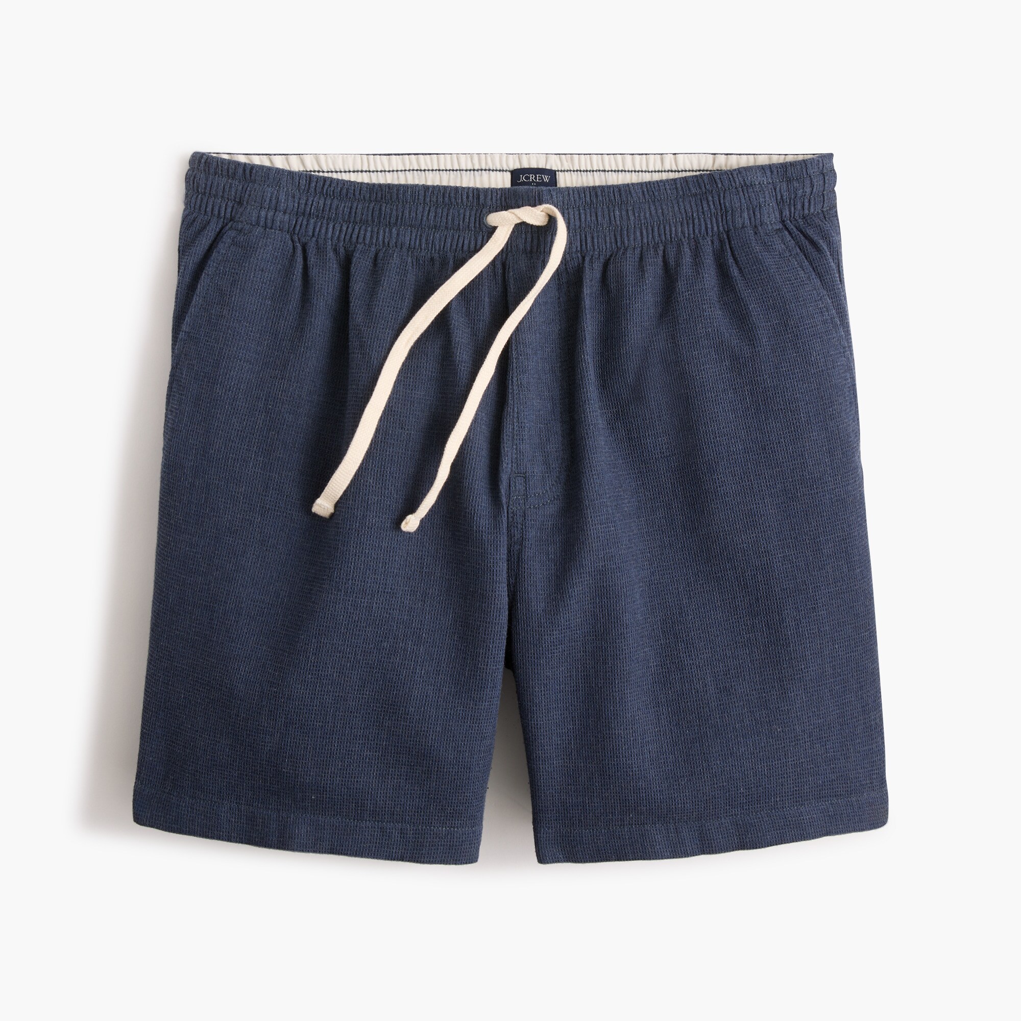Waffle-knit Drawstring Dock Short For Men | Factory