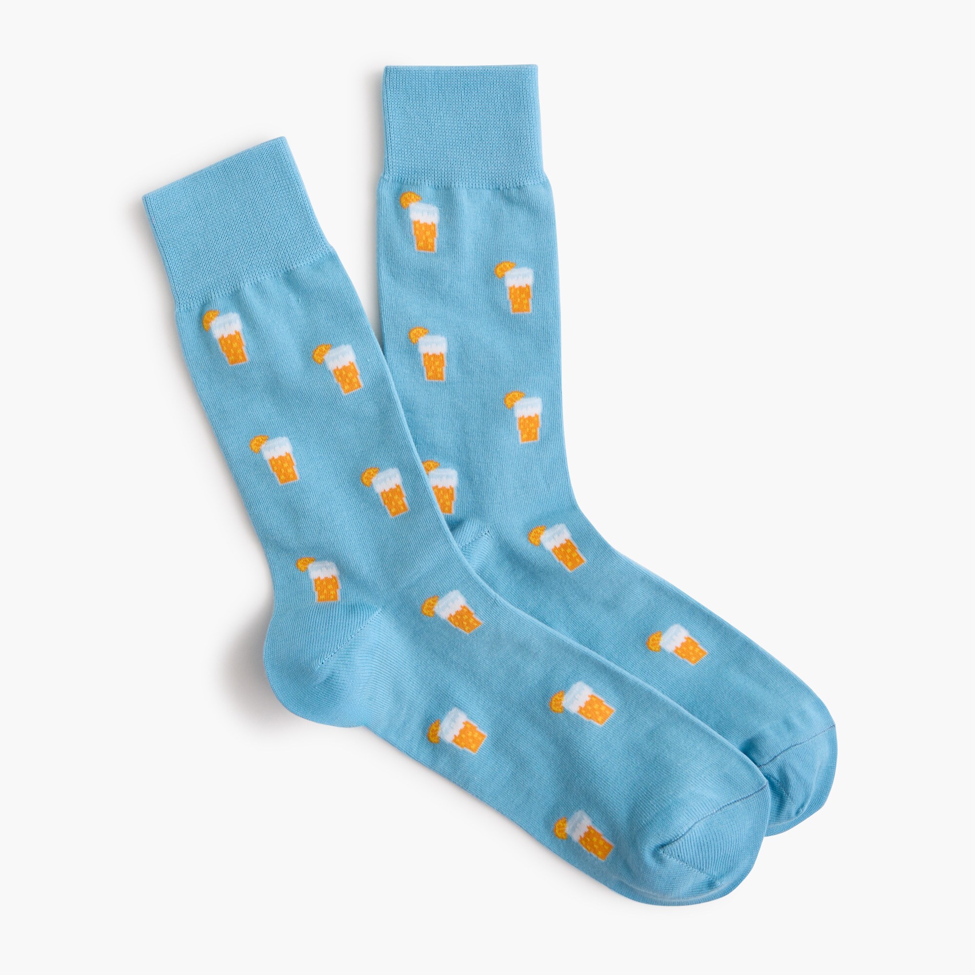 beer and citrus socks for men