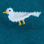 Shark eating pizza socks DARK PEACOCK