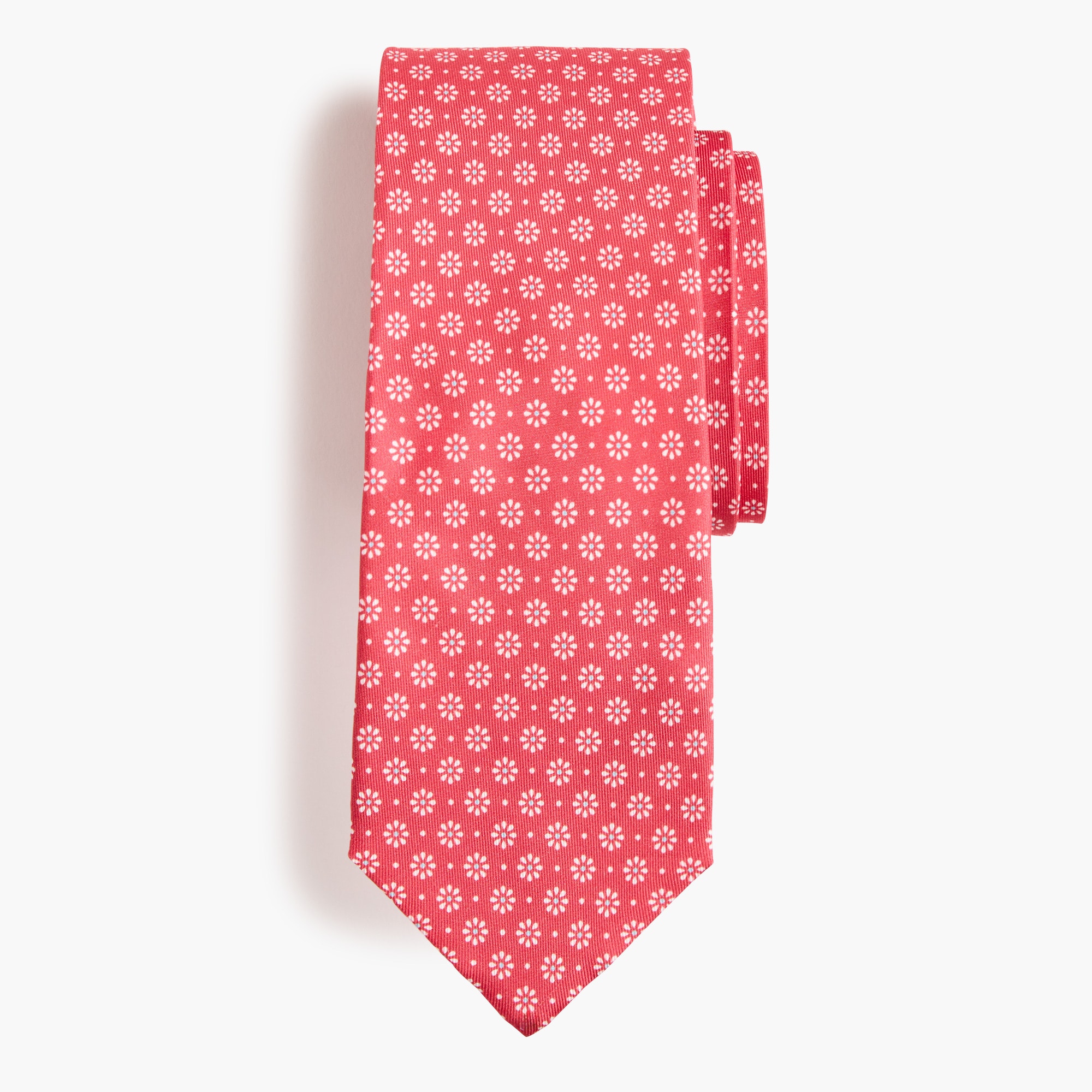 Pink floral tie