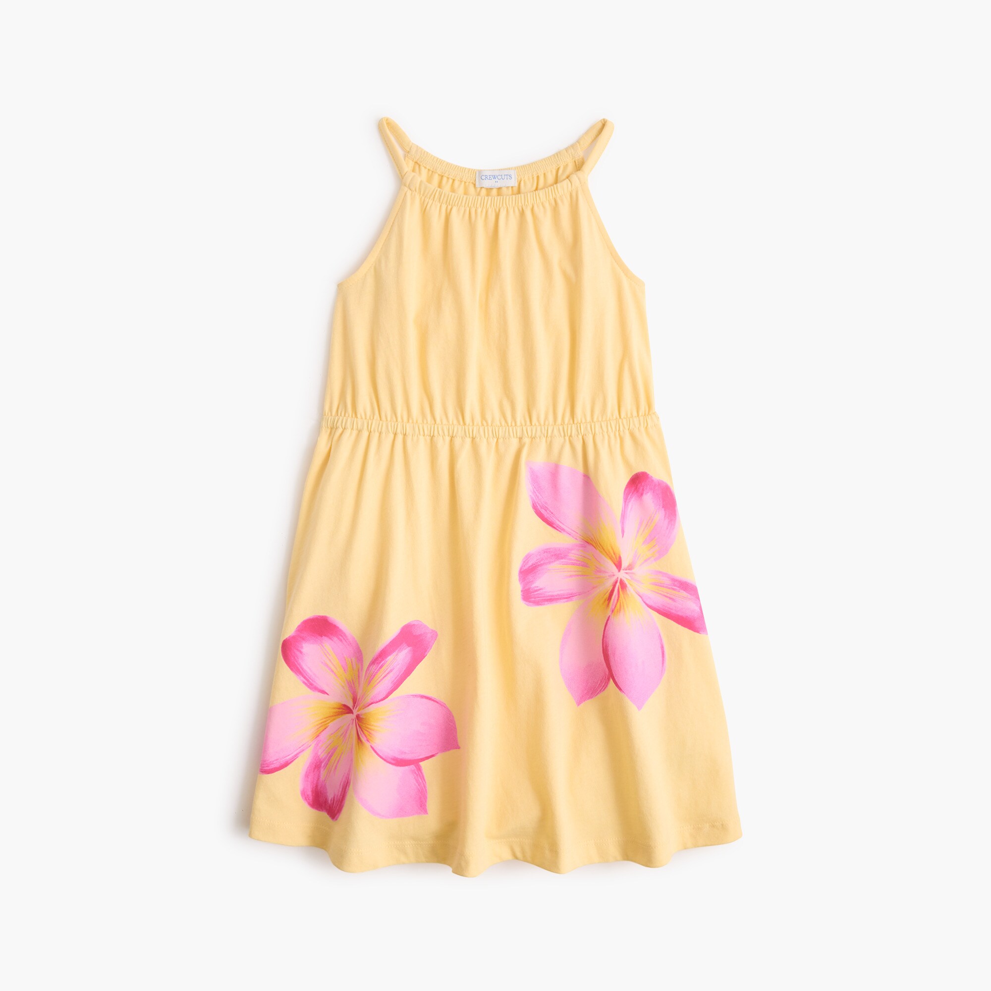 girls' knit tropical flowers dress for girls