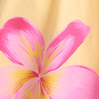 Girls' knit ombr&eacute; dress FLOWER GRAPHIC