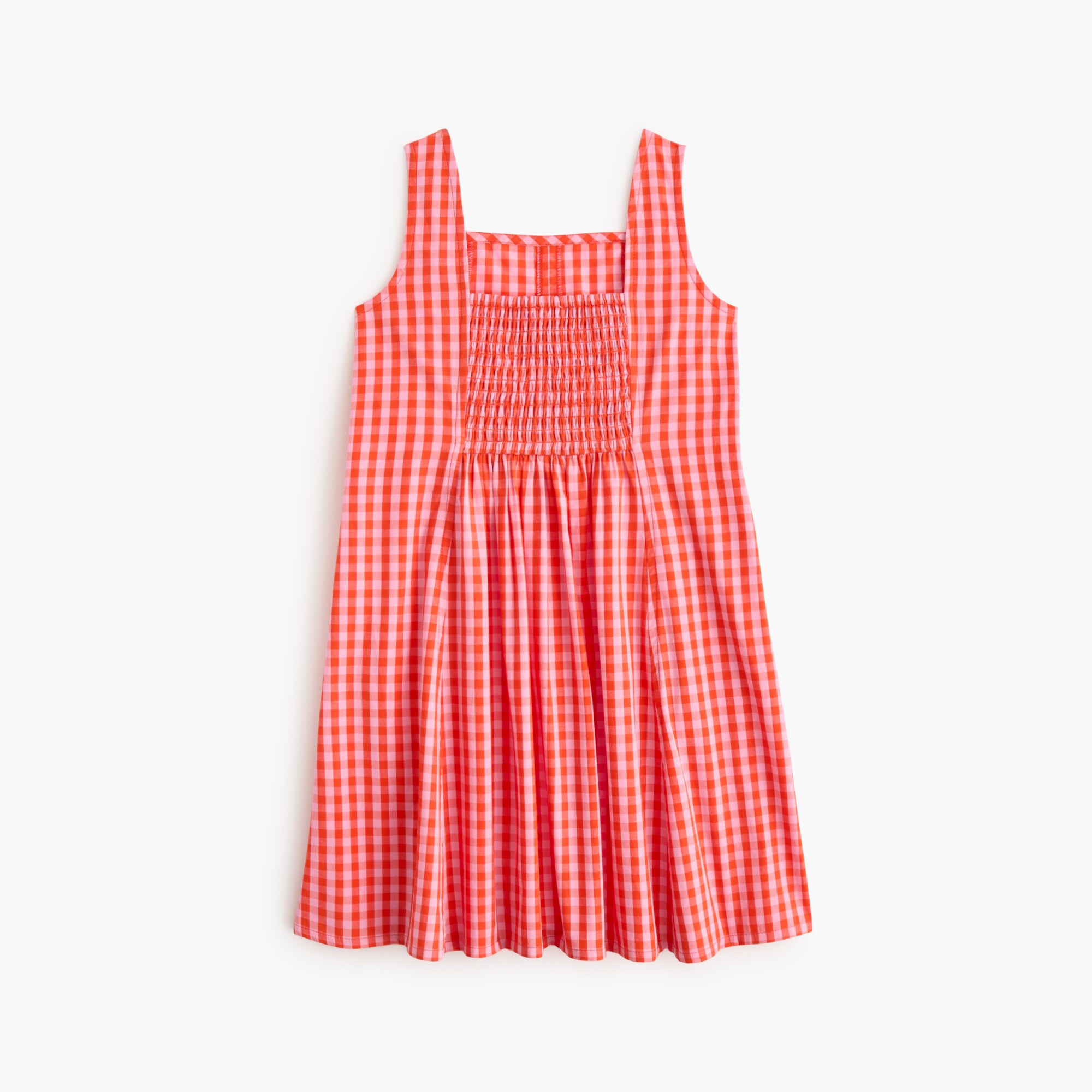 Girls' gingham mini dress