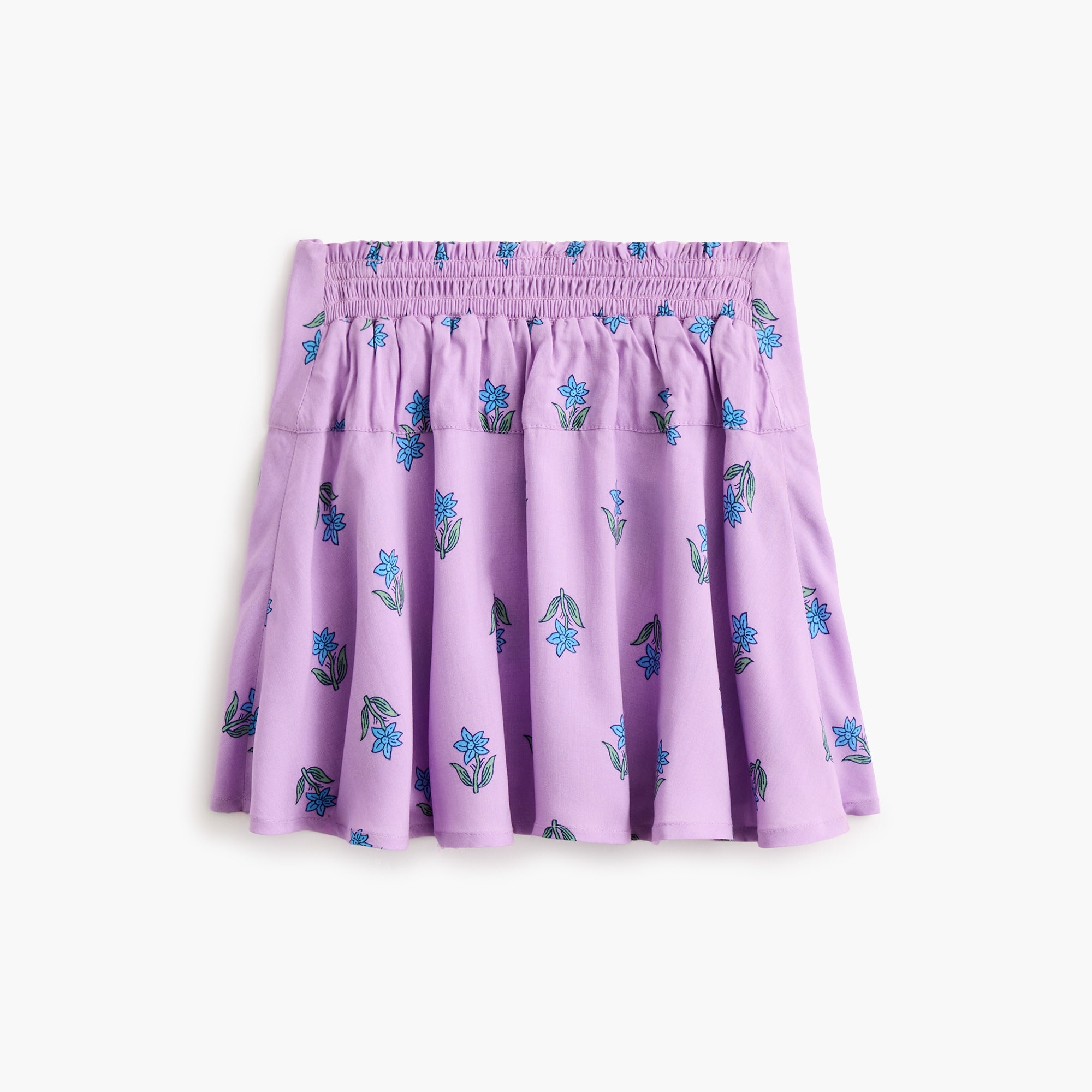 Girls' block-print skort